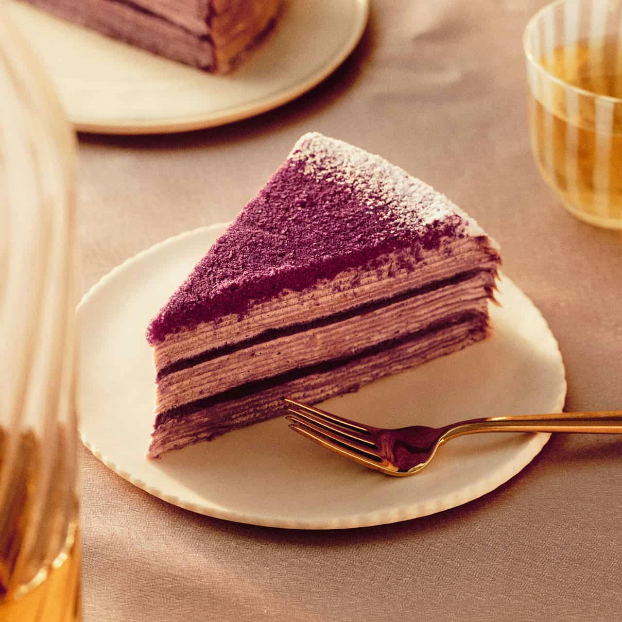 Purple Yam "Ube" Mille Crêpes Cake by Lady M Confections - Alternate image 1