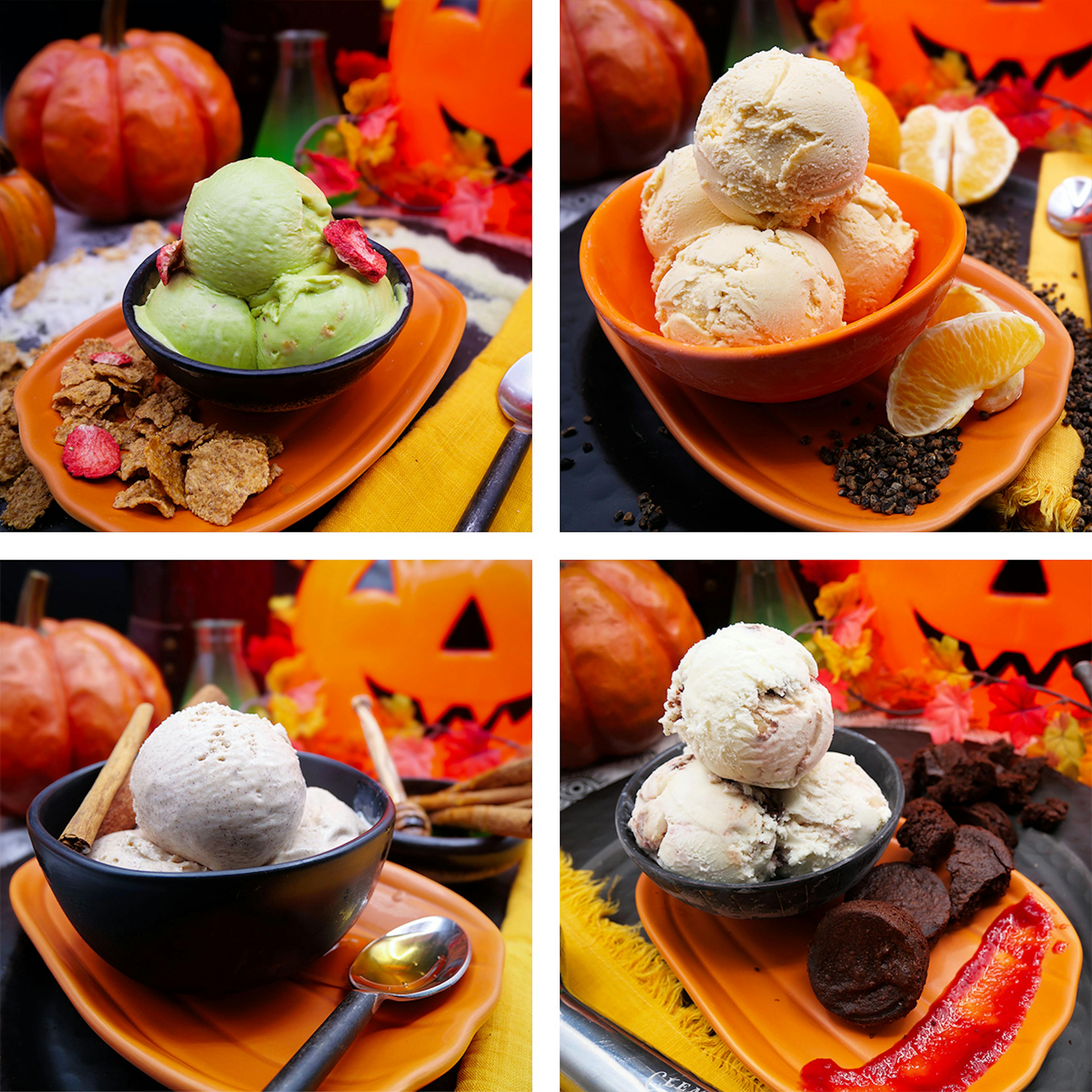 Halloween Assorted Ice Cream Bundle - 4 Pints by Clementine's Naughty & Nice Ice Cream