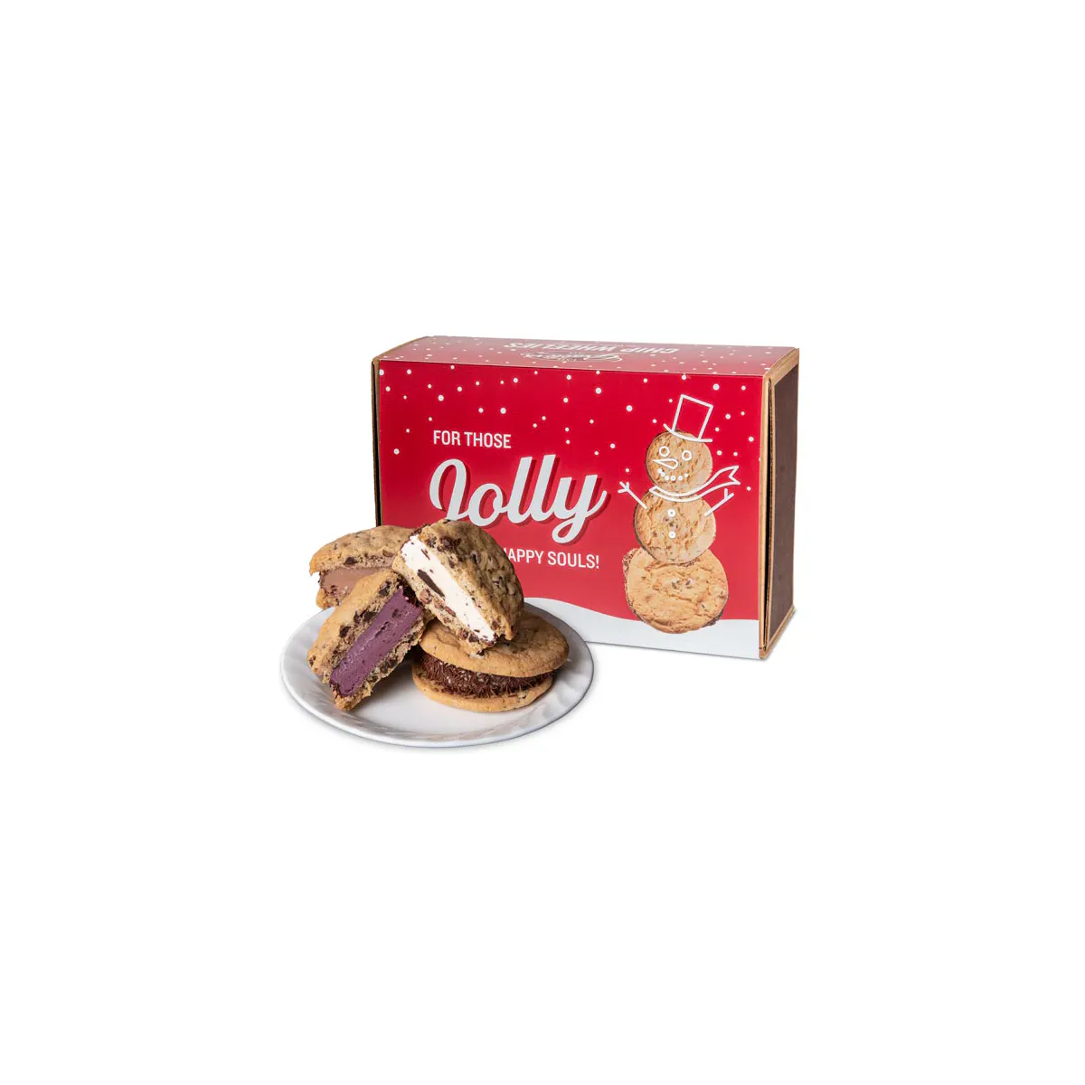 Happy Holidays “Chip Wheelies” Ice Cream Sandwiches - 12 Pack by Graeter's Ice Cream - Alternate image 2