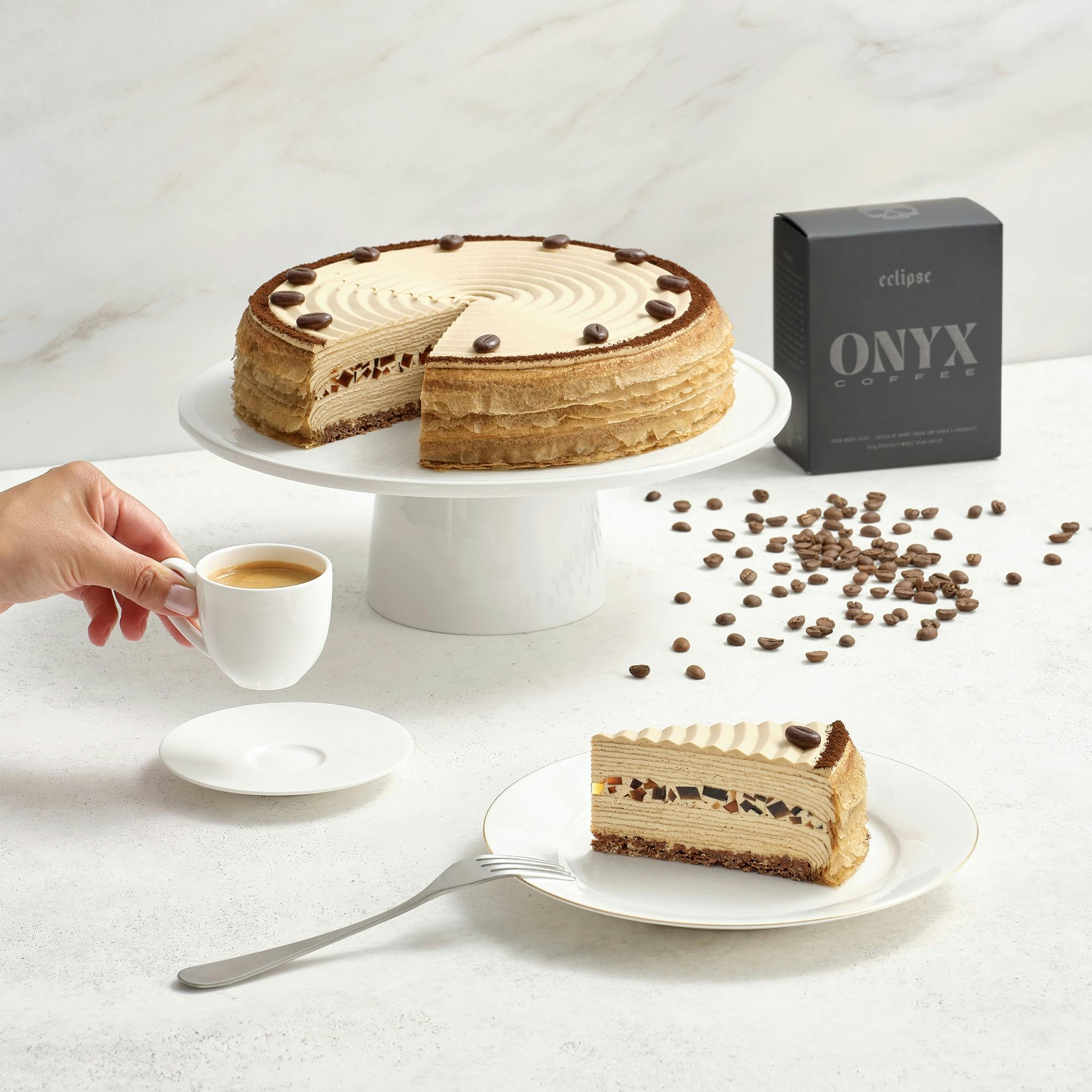 Onyx Coffee Mille Crêpes Cake by Lady M Confections - Alternate image 1