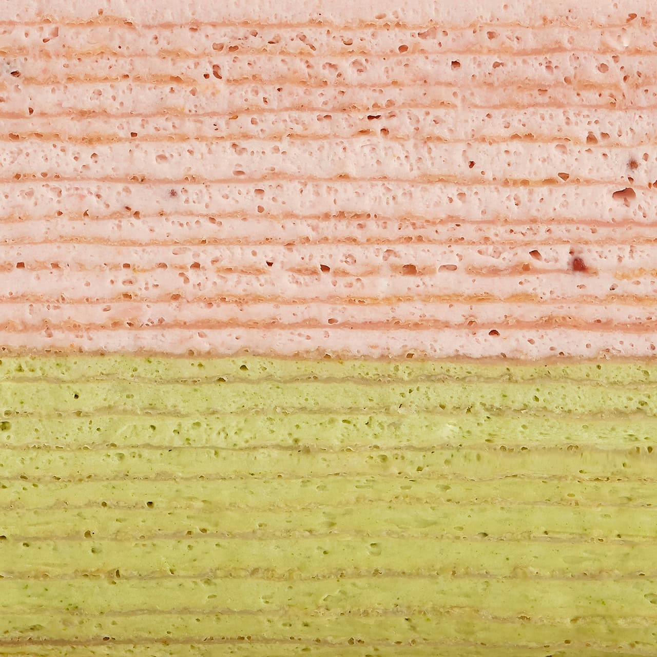 Strawberry Matcha Mille Crêpes Cake by Lady M Confections - Alternate image 5