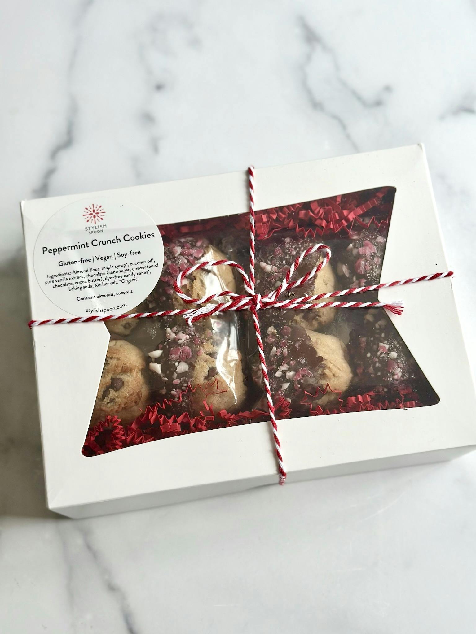 Gluten Free + Vegan Peppermint Crunch Cookie Bites by Stylish Spoon