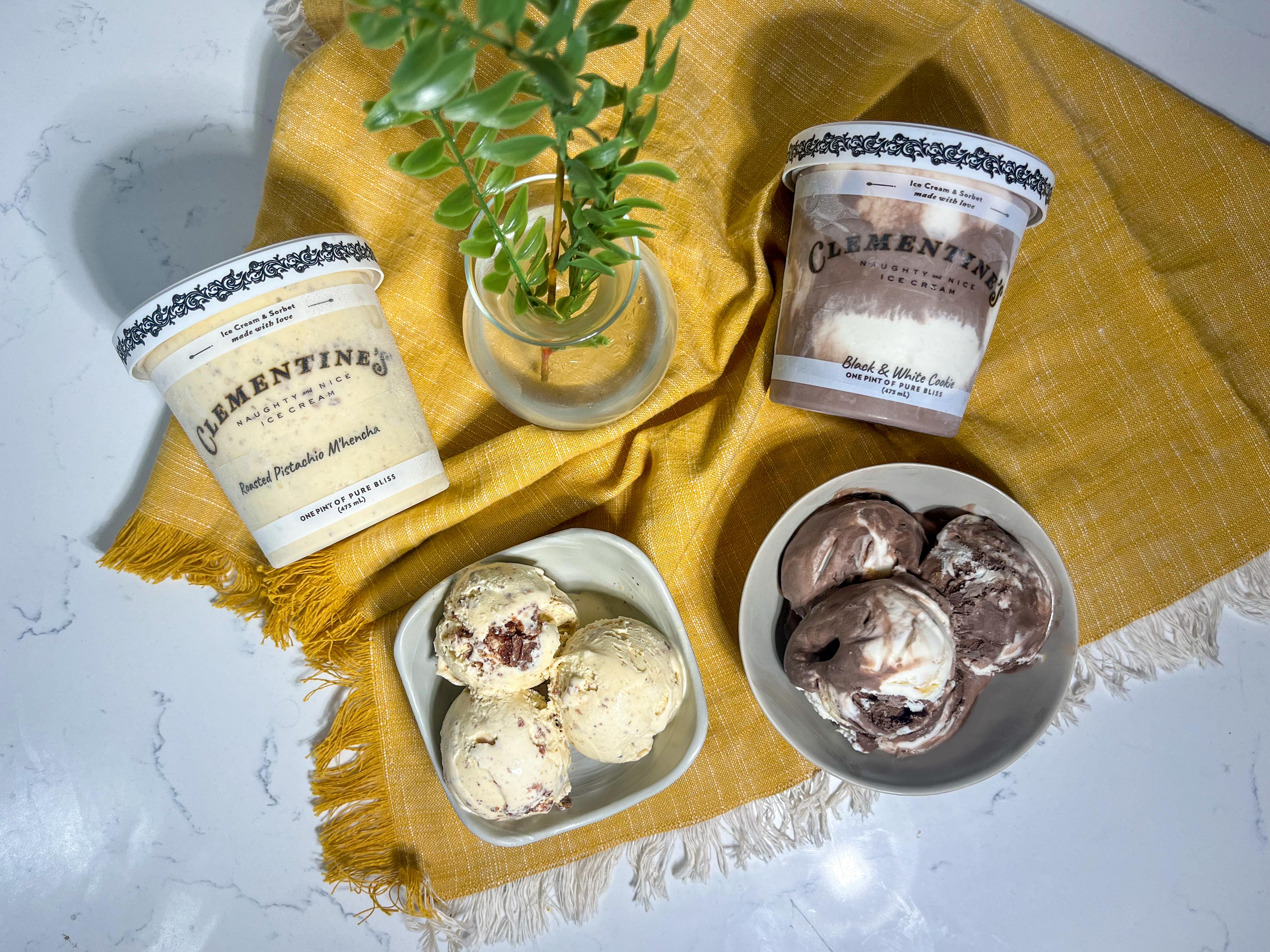 Hanukkah Assorted Ice Cream Bundle 4 Pints by Clementine's Naughty