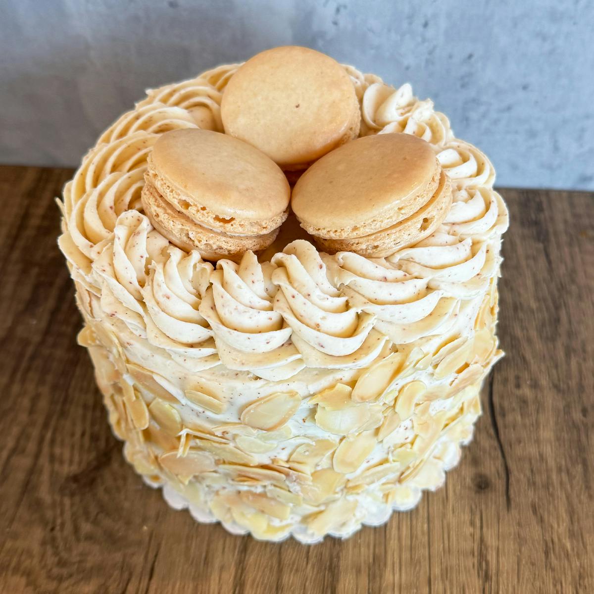 Toasted Almond Torte by Nadia Cakes