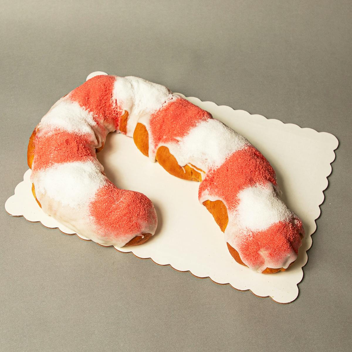 Candy Cane King Cake by Haydel's Bakery