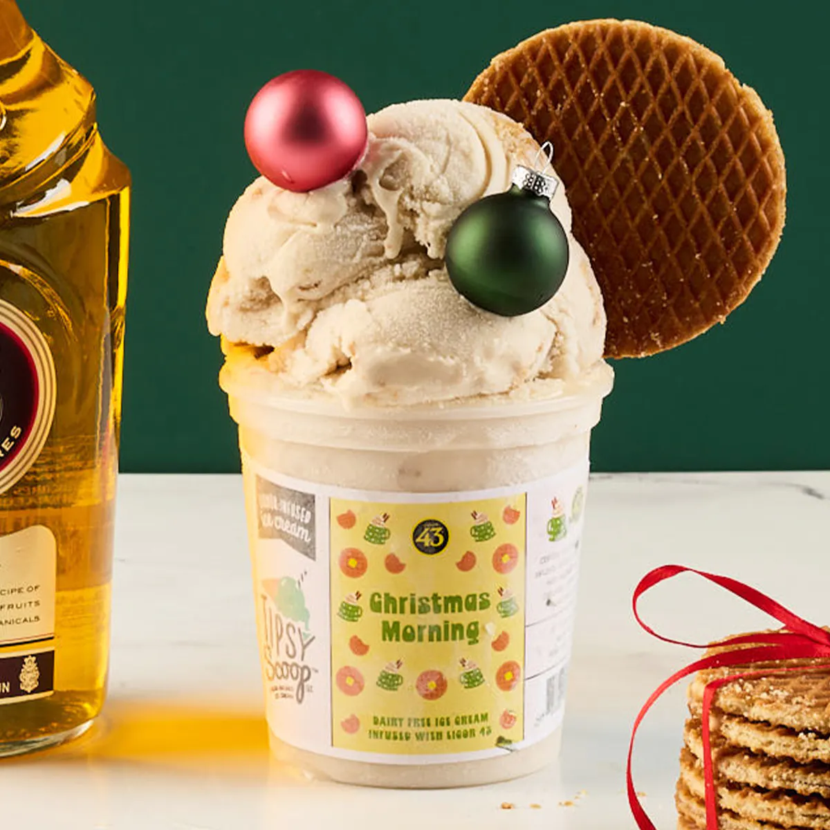 Licor 43 "Christmas Morning" NonDairy Boozy Ice Cream 4 Pints by