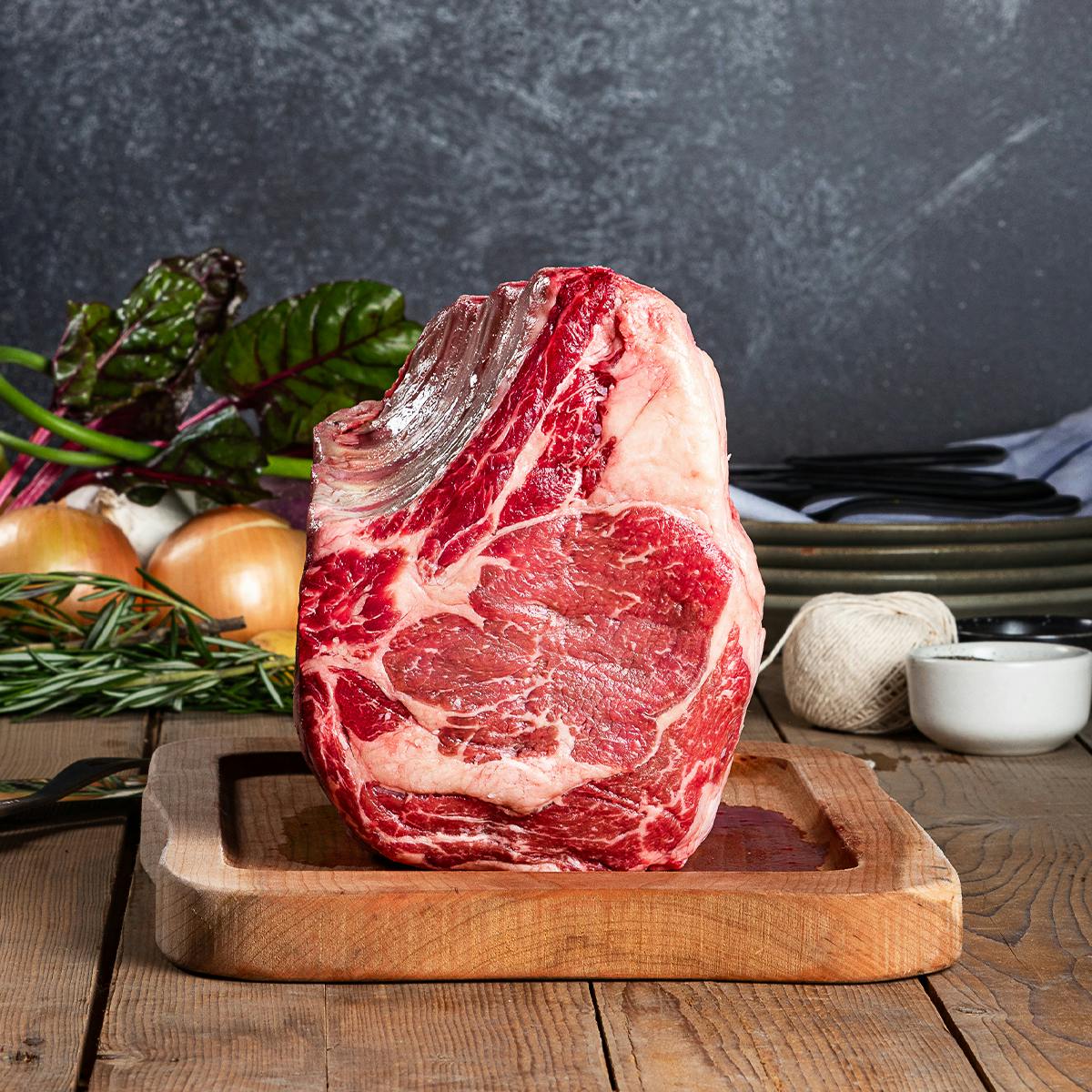 Akaushi Wagyu Standing Rib Roast (Bone-In) by Heritage Foods