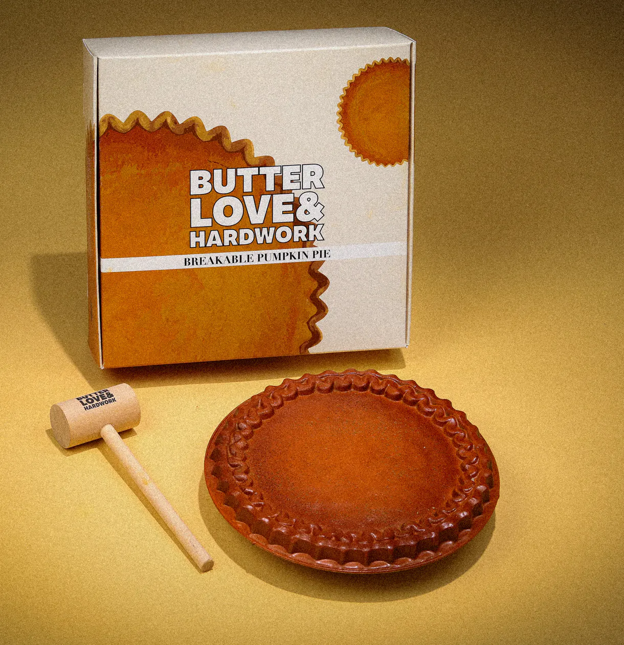 Breakable Chocolate Pumpkin Pie Gift Box by Butter Love & Hardwork
