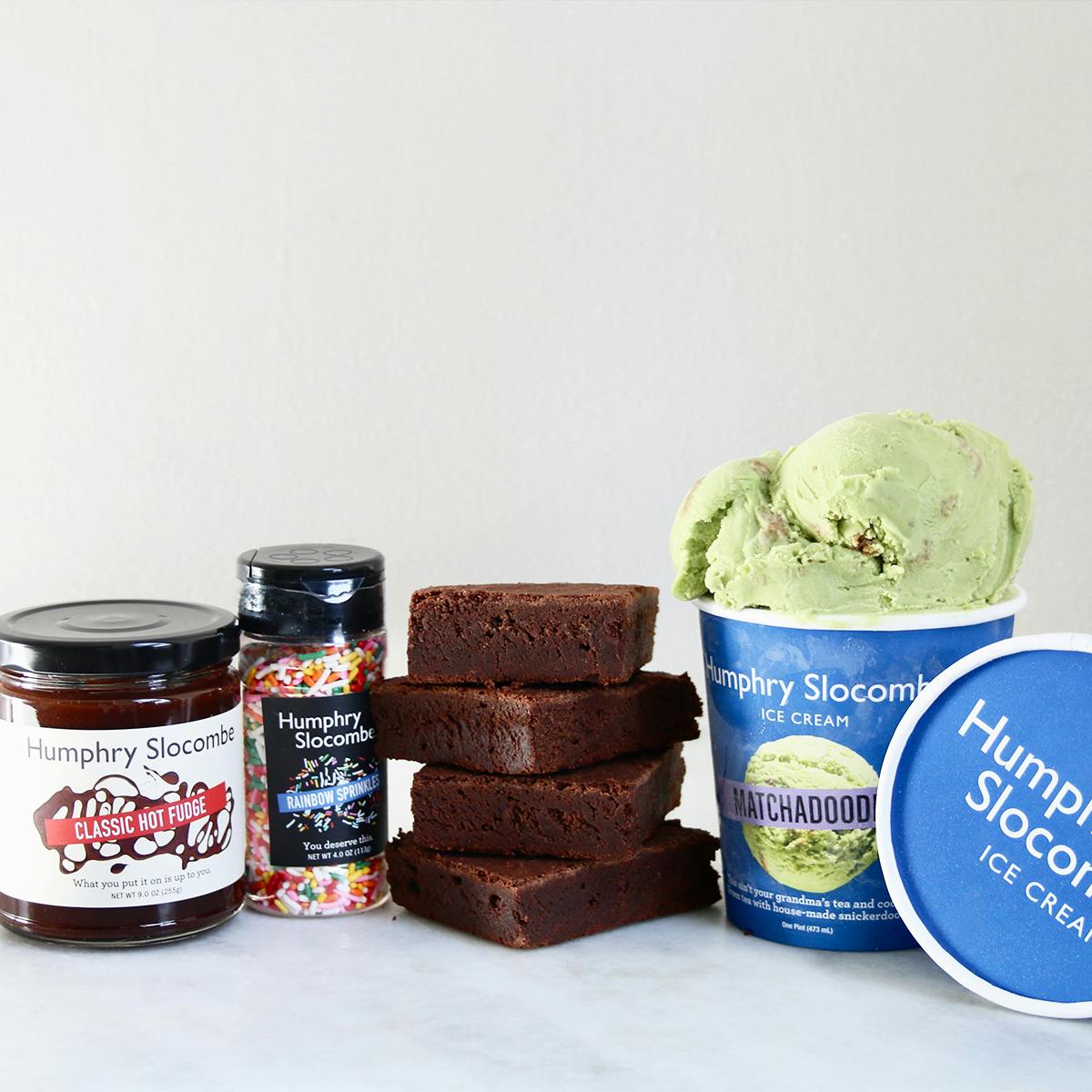 Peppermint Brownie a la Mode Sundae Kit for 4 by Humphry Slocombe Ice Cream - Alternate image 4