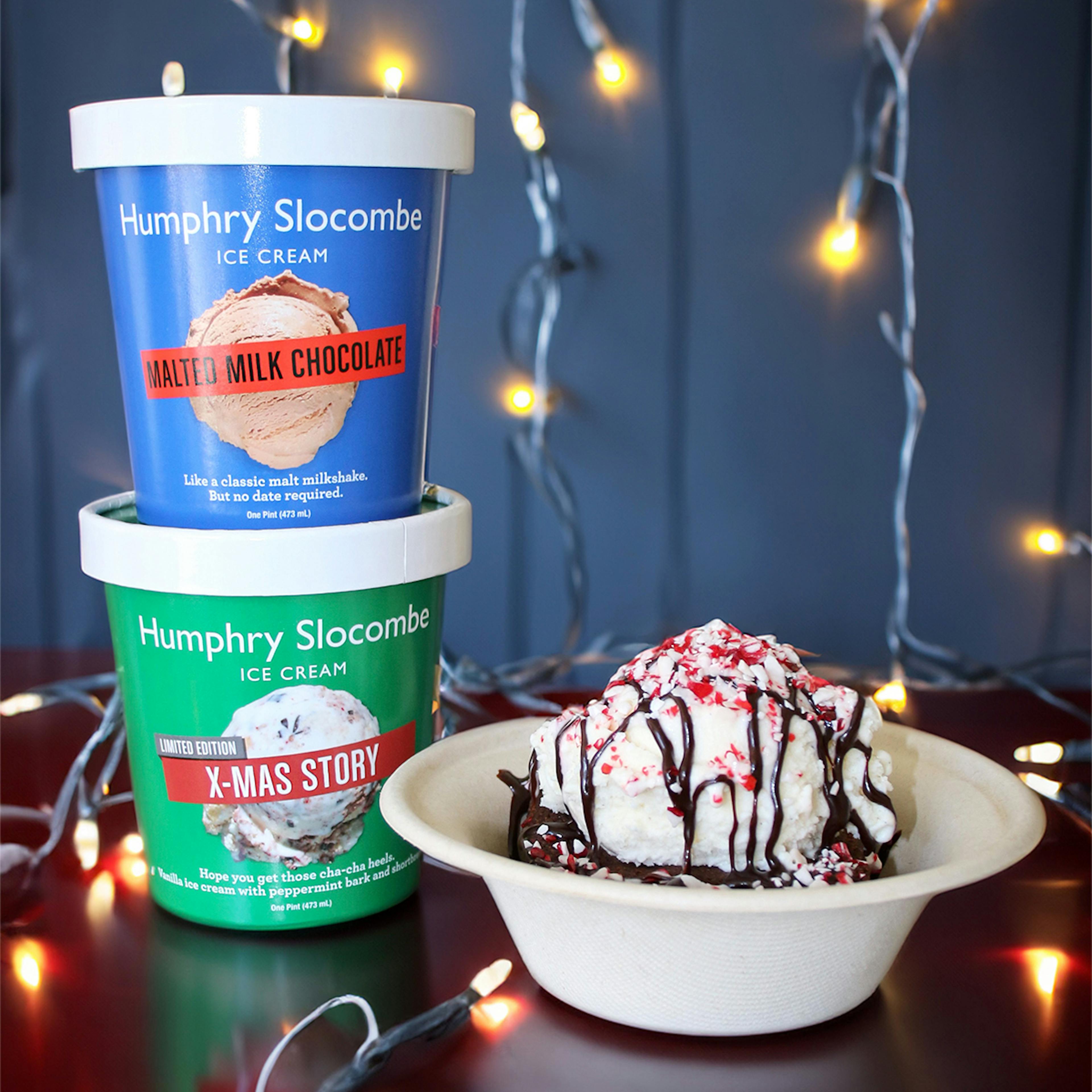 Peppermint Brownie a la Mode Sundae Kit for 4 by Humphry Slocombe Ice Cream