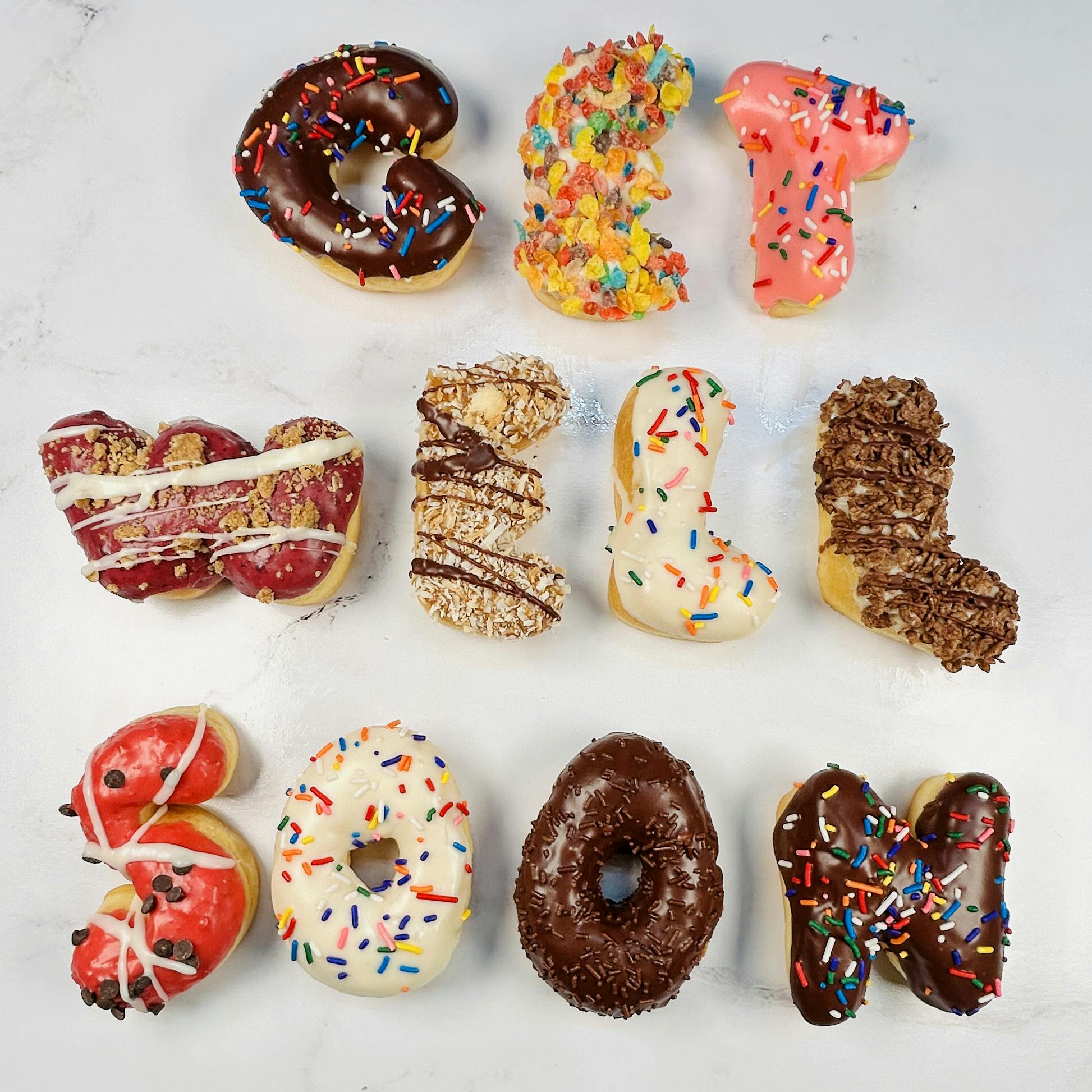 "Get Well Soon" Donuts by Angel Food Bakery