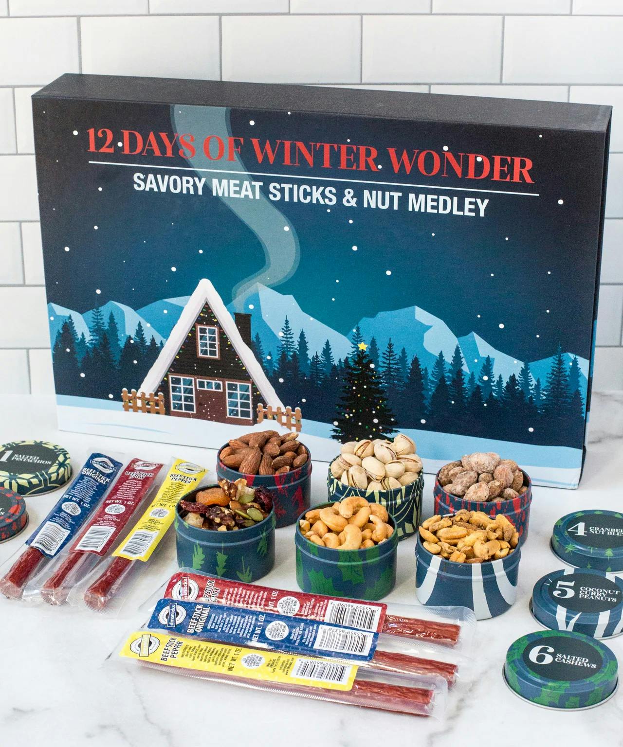 “12 Days of Winter Wonder” Meat Sticks & Nut Medley by Sugar Plum - Alternate image 1