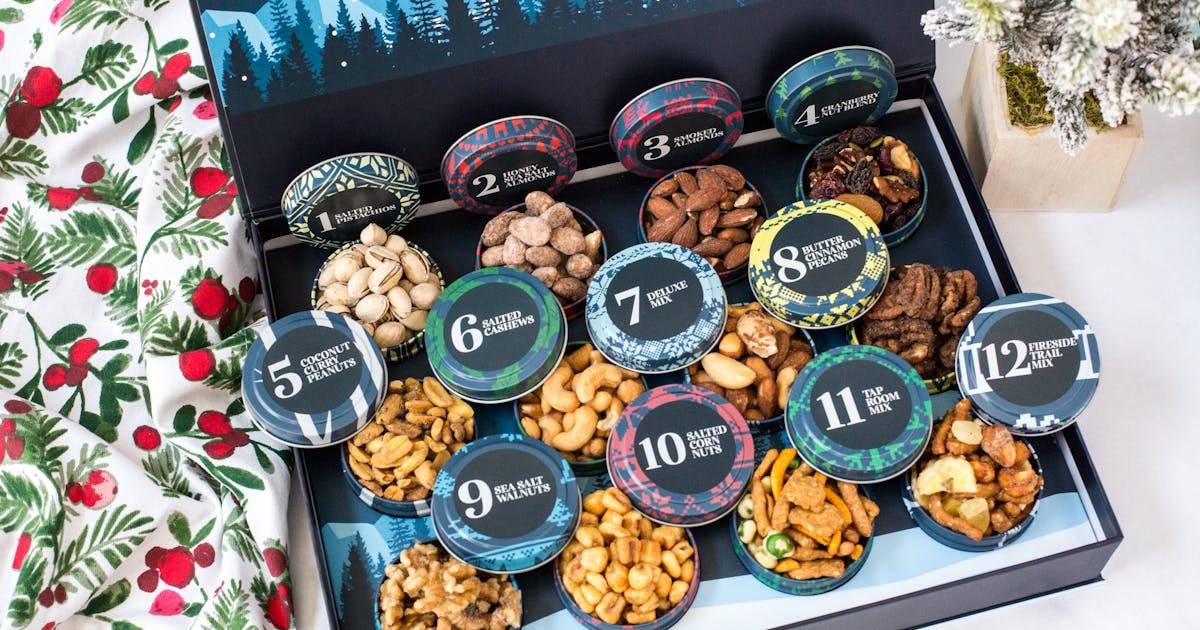 12 Days of Gourmet Nuts Advent Calendar by Sugar Plum Goldbelly