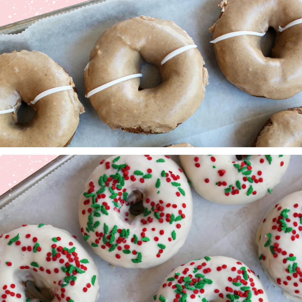 Gingerbread + Holiday Sprinkle Donuts - 12 Pack by Stan's Donuts