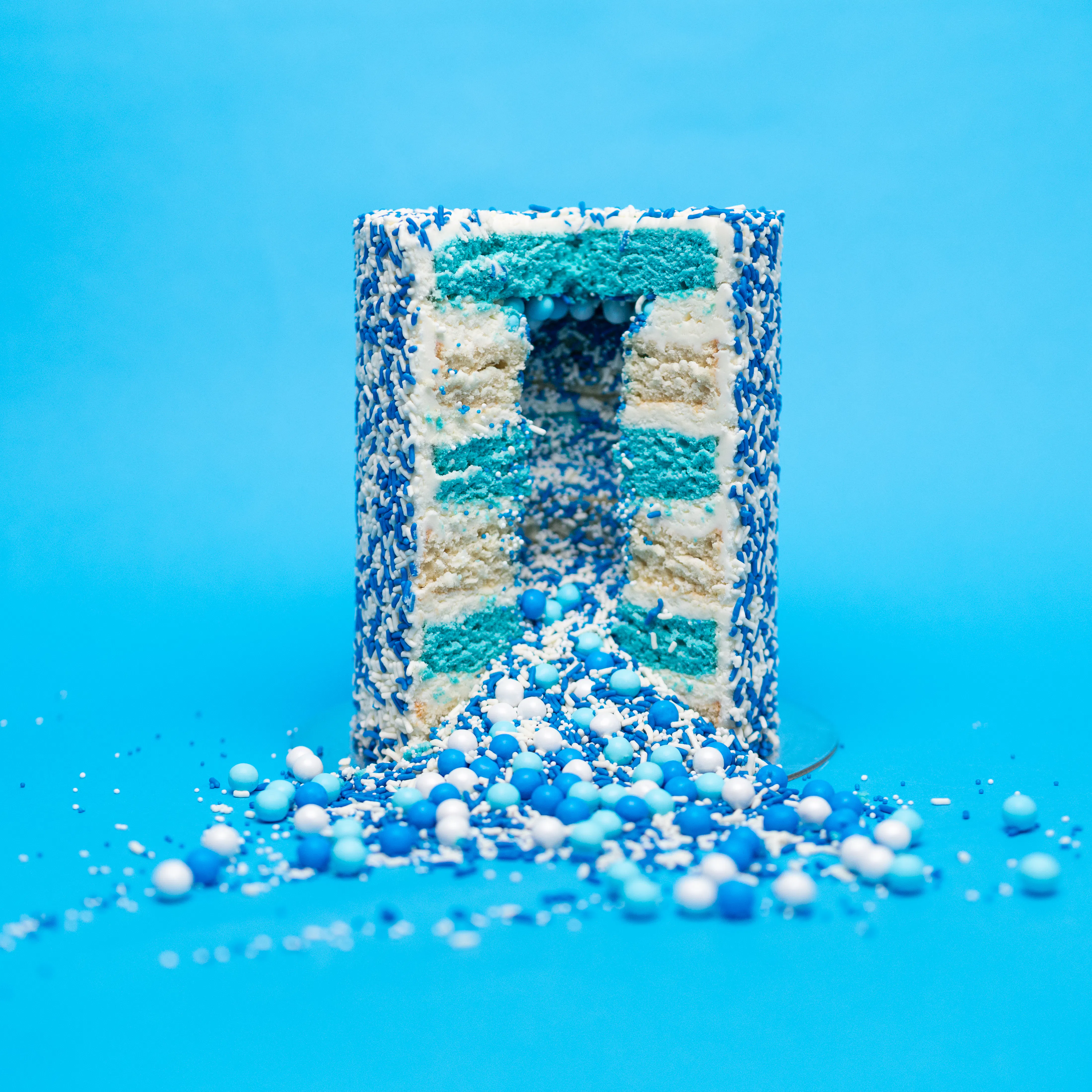 Hanukkah Vanilla Explosion® Cake by Flour Shop