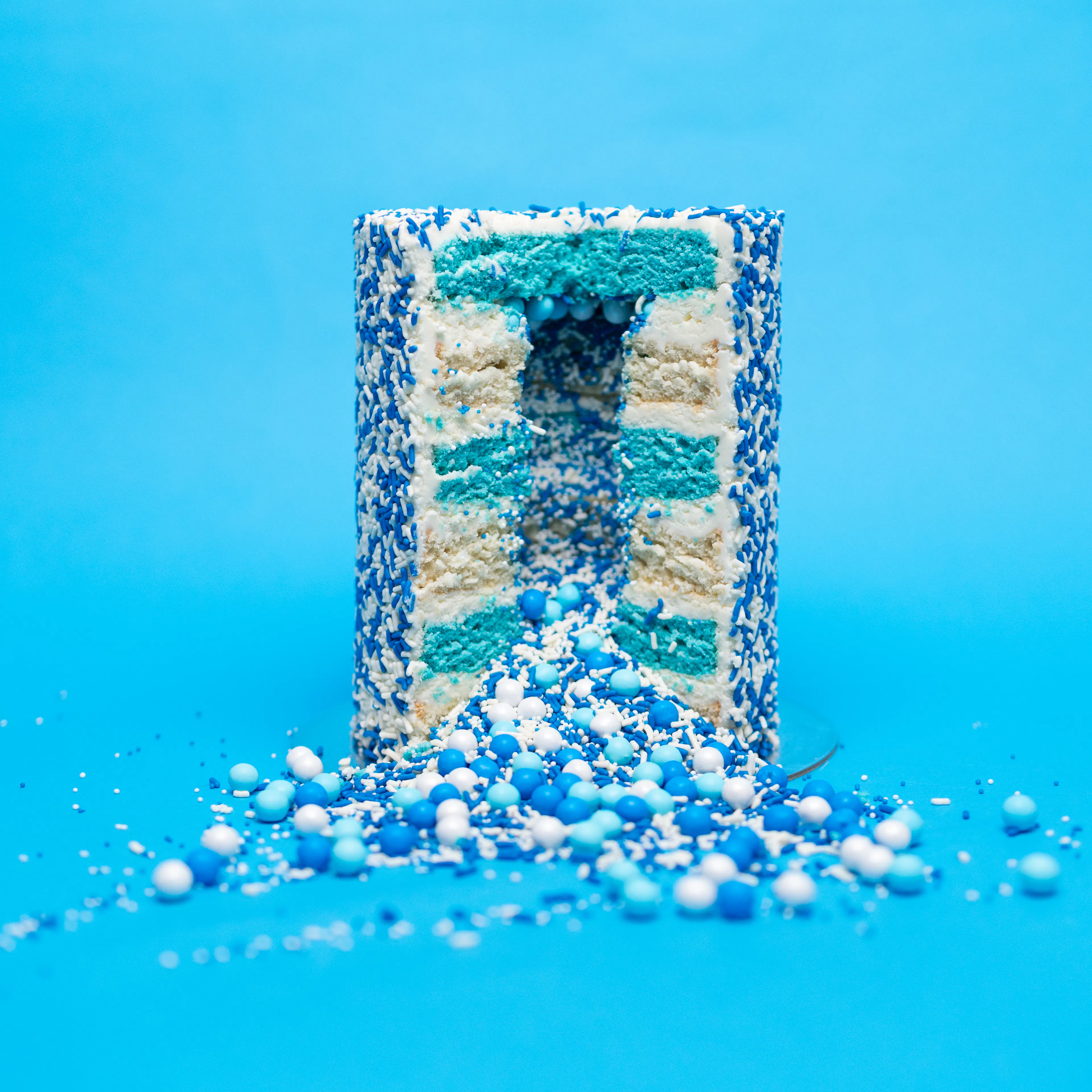 Hanukkah Vanilla Explosion® Cake by Flour Shop