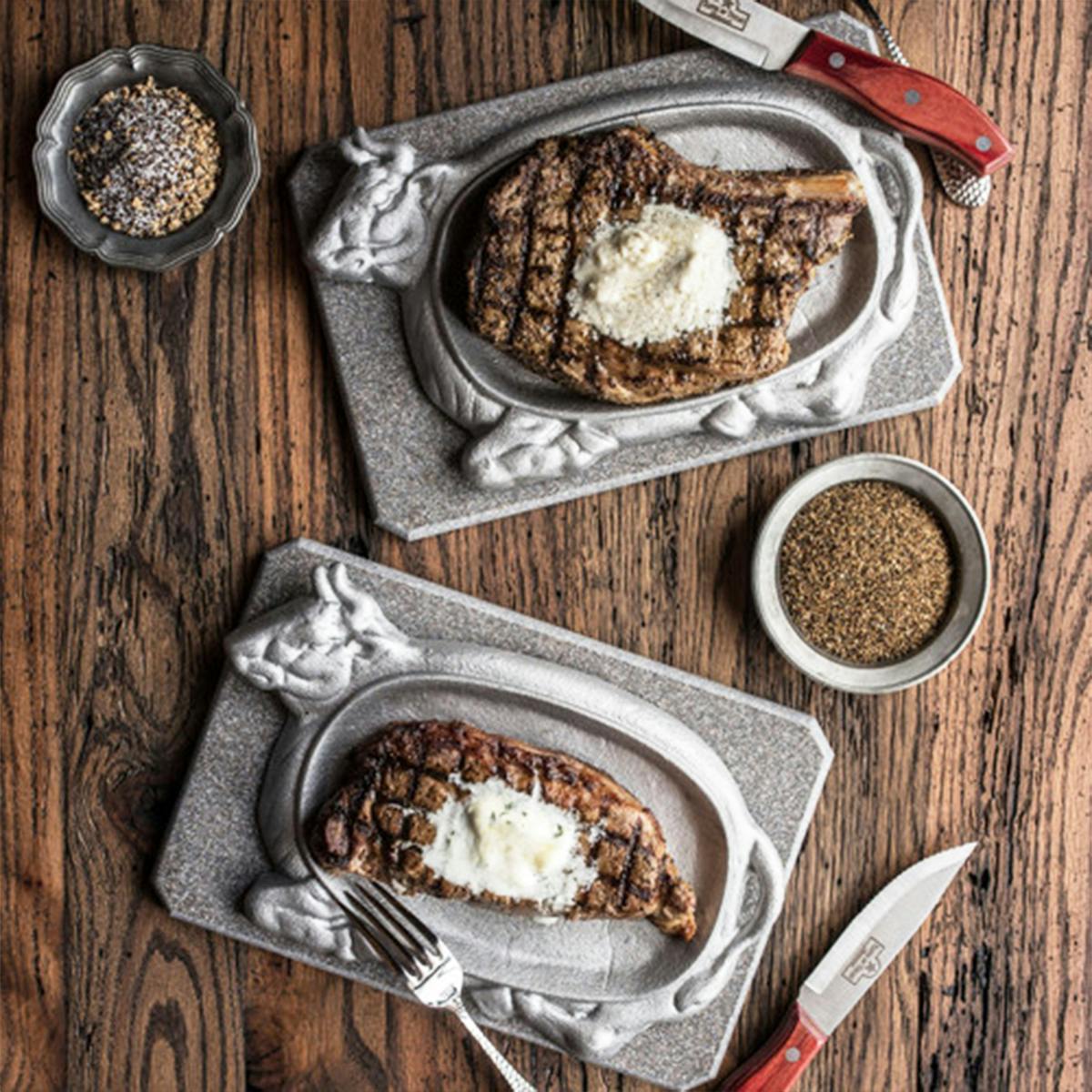 "Sizzling Cow" Serving Platter by Taste of Texas