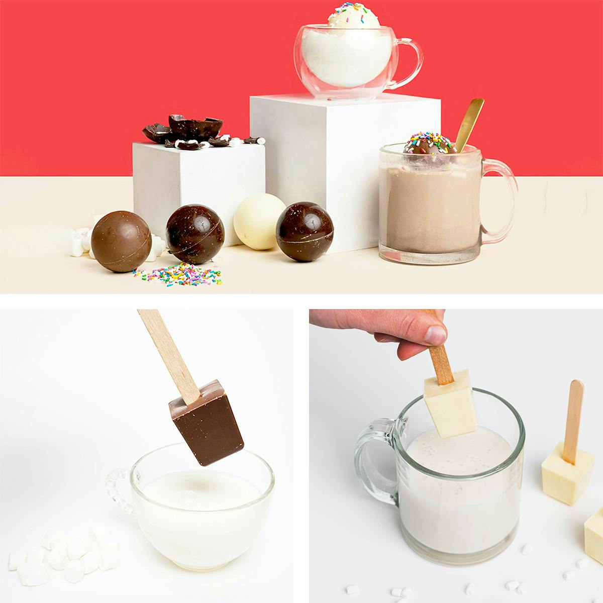 Cocoa Bombs™ + Hot Cocoa Stirrers Best Seller Combo - 12 Pack by Cocoa Bombs™