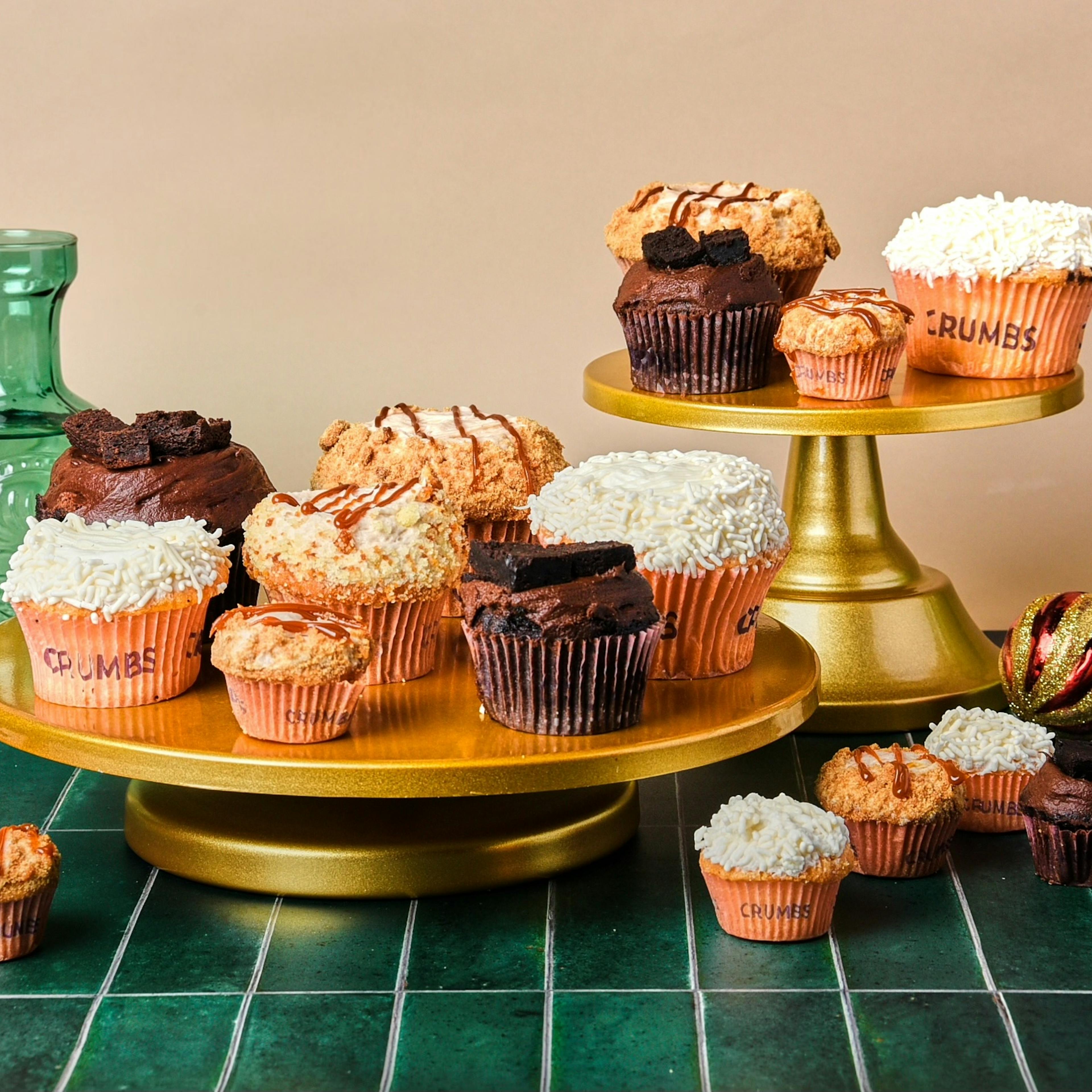 Christmas Mini Cupcakes - 24 Pack by Crumbs Bakeshop - Alternate image 1