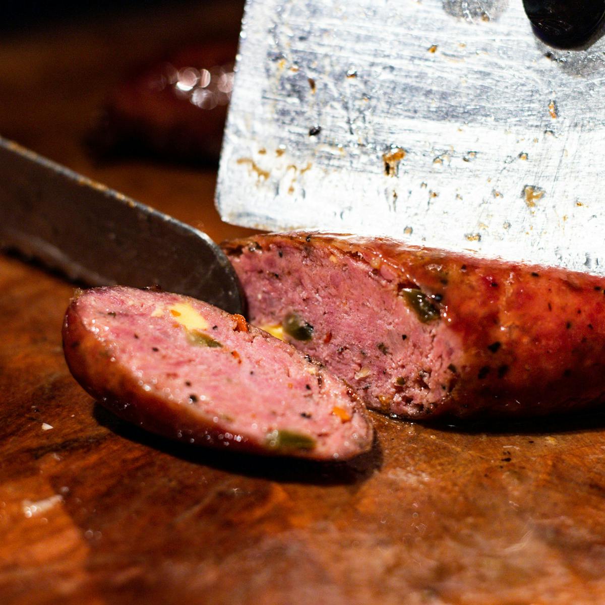 Jalapeño & Cheese Smoked BBQ Sausage - 8 Rings by Black's Barbecue - Alternate image 1