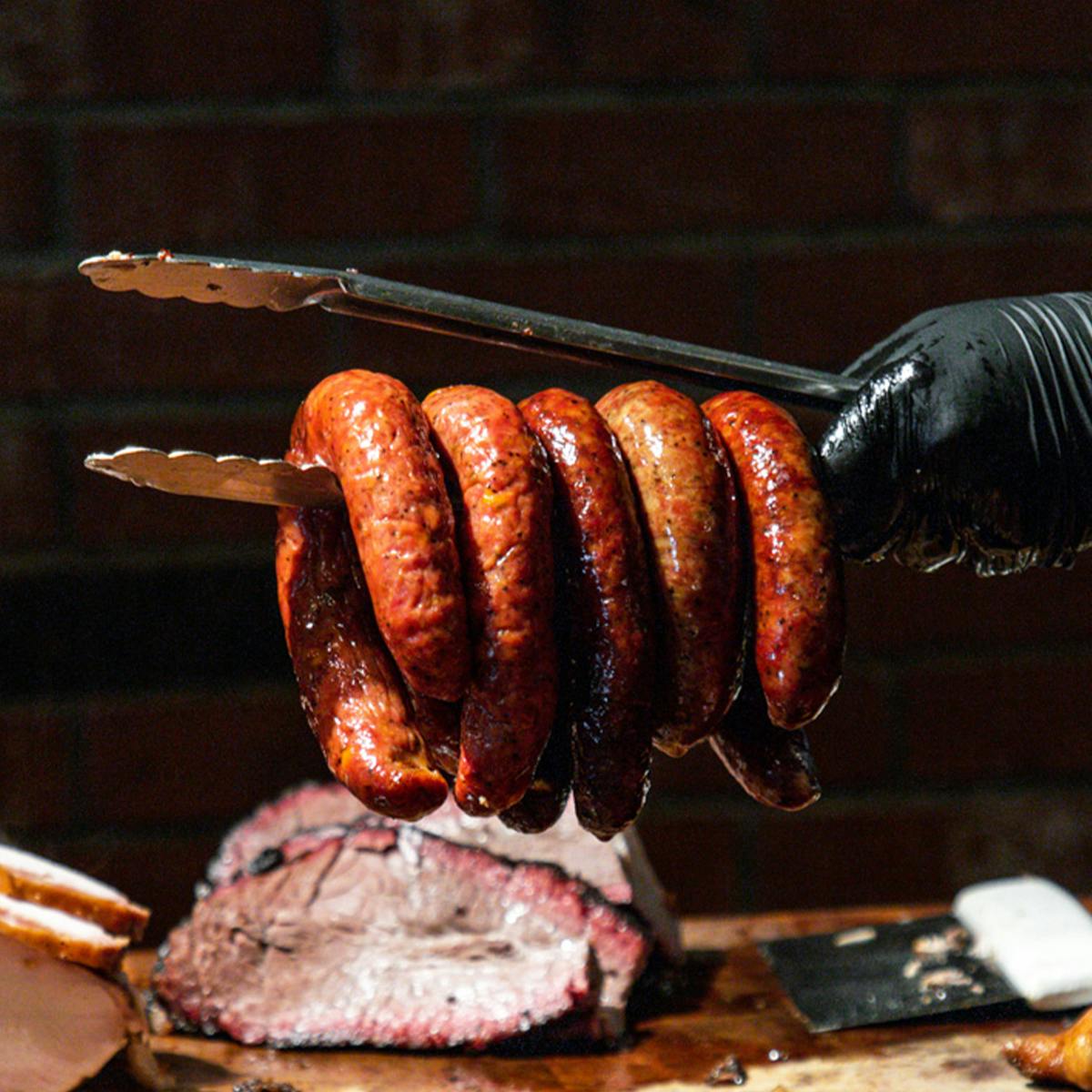 Jalapeño & Cheese Smoked BBQ Sausage - 8 Rings by Black's Barbecue