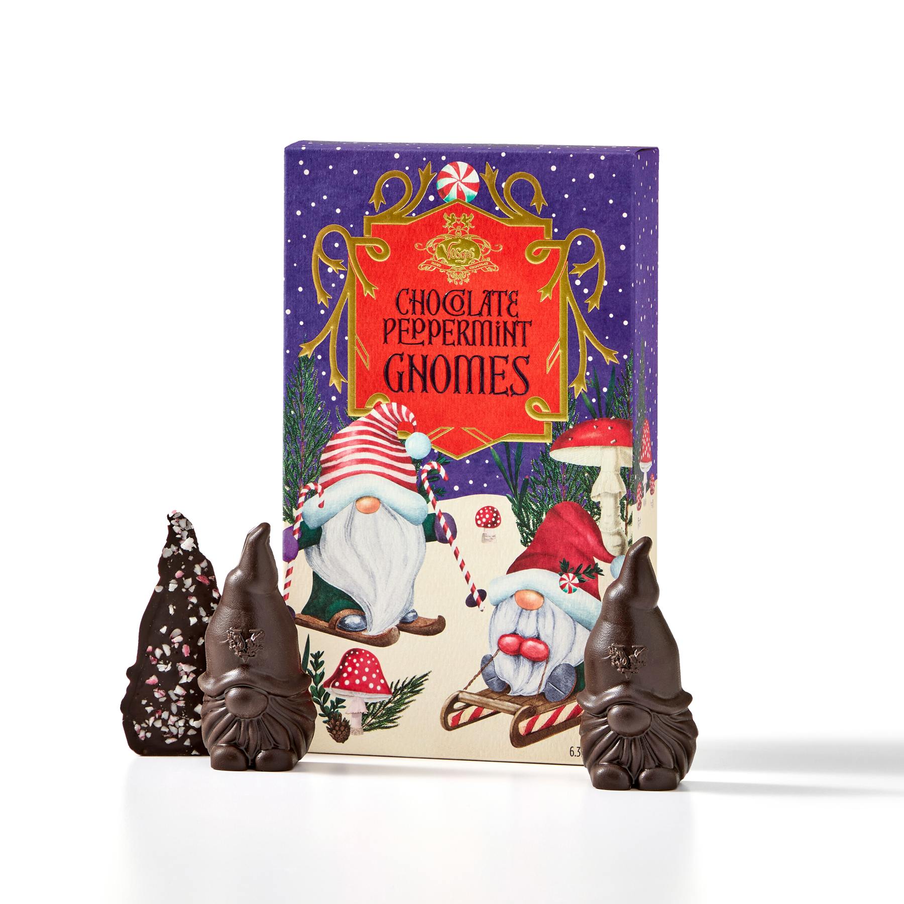 Peppermint Candy Cane Gnomes by Vosges Haut-Chocolat