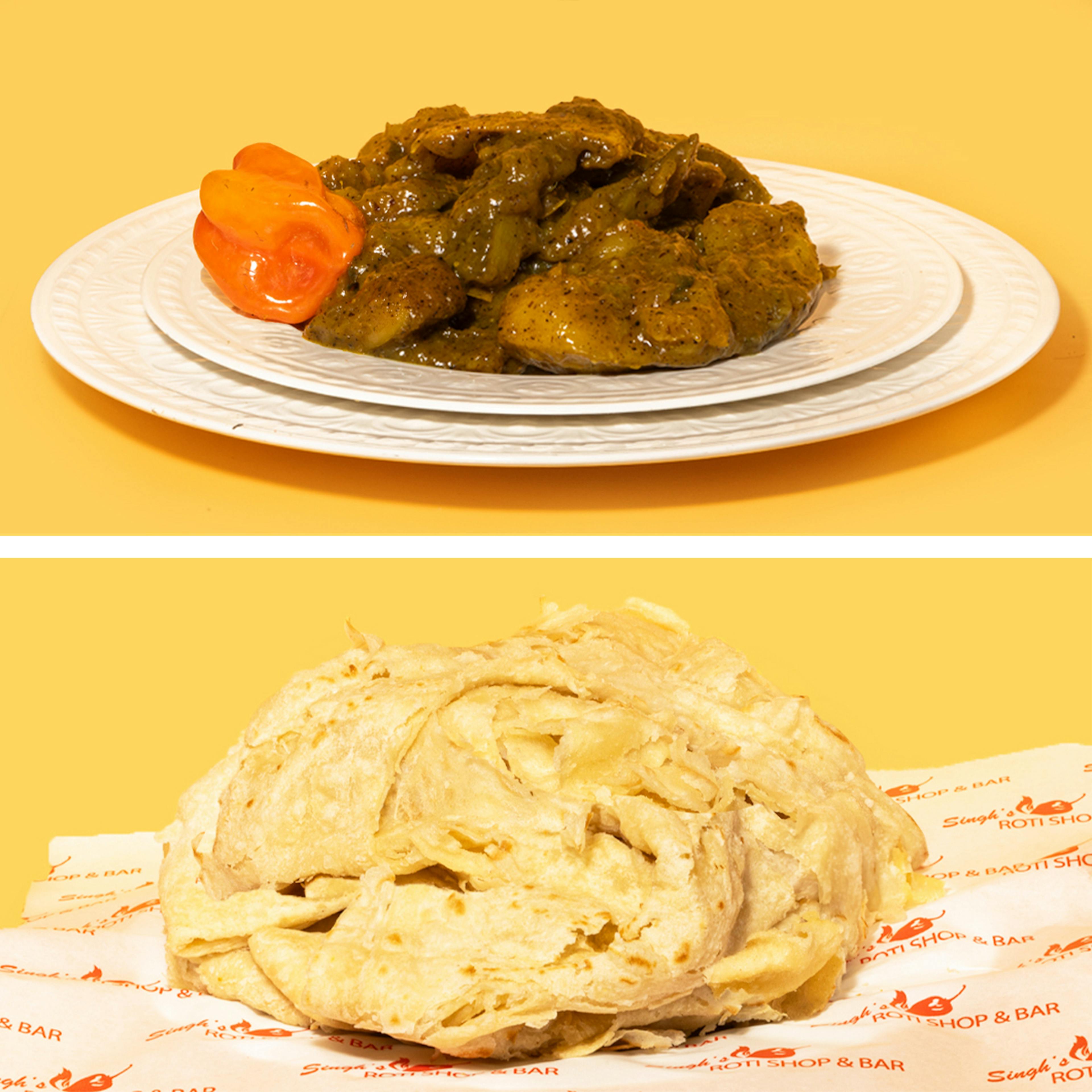 Curry Mango + Roti for 4 by Singh’s Roti Shop