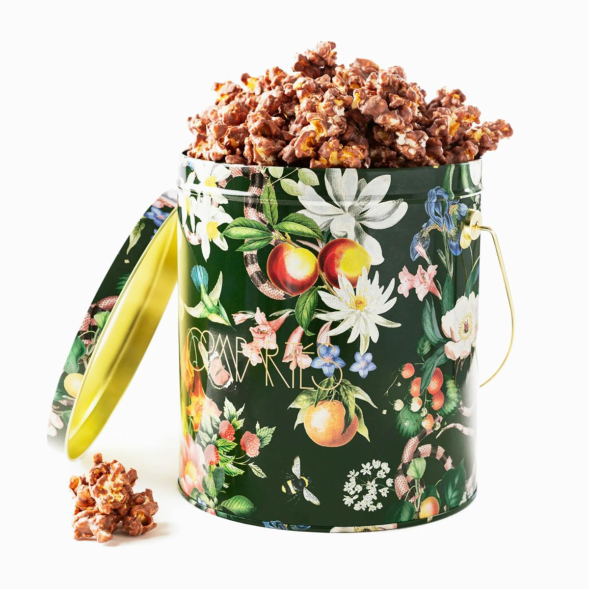 Chocolate Covered Popcorn Bucket by Compartés Chocolates