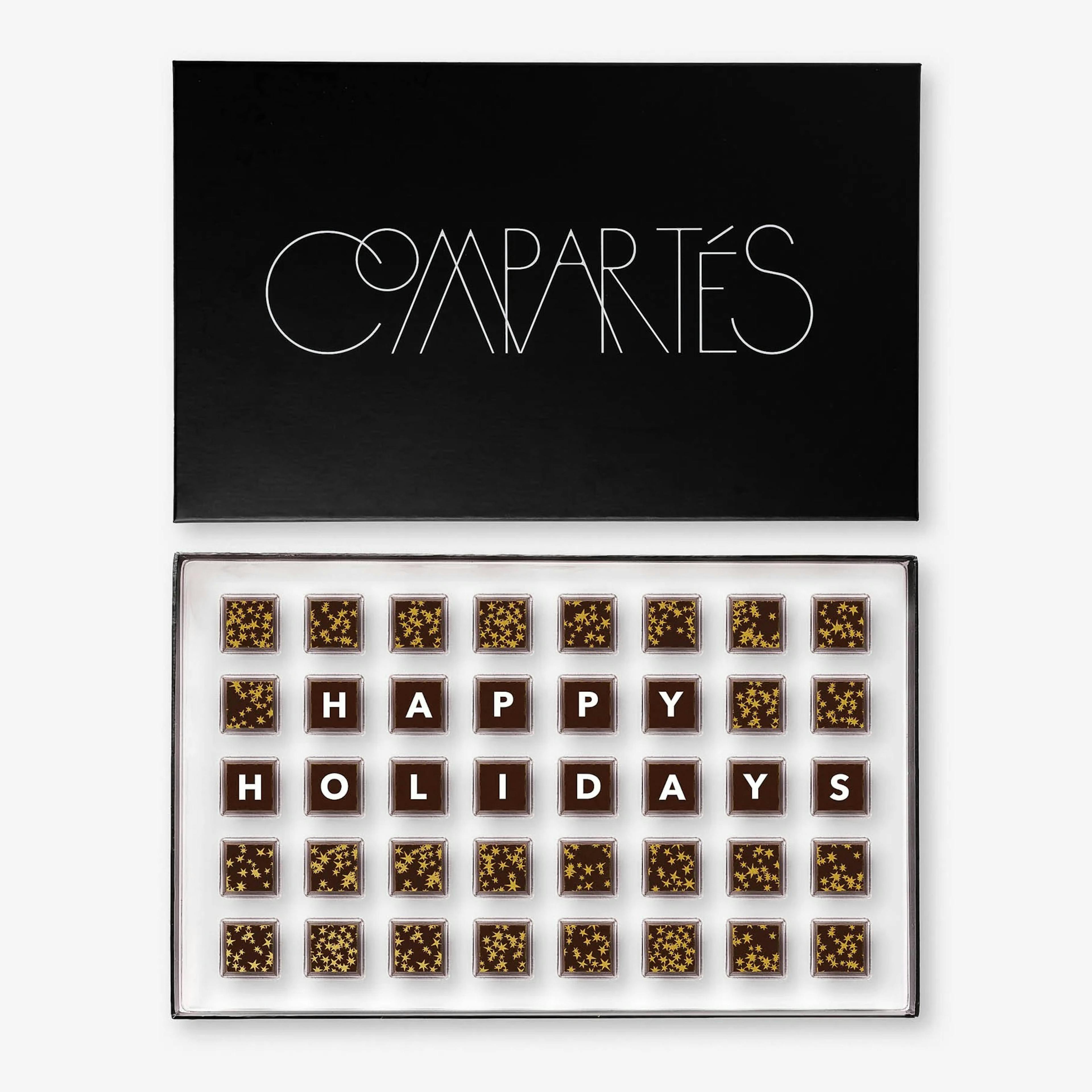 "Happy Holidays" Chocolate Truffle Gift Box by Compartés Chocolates