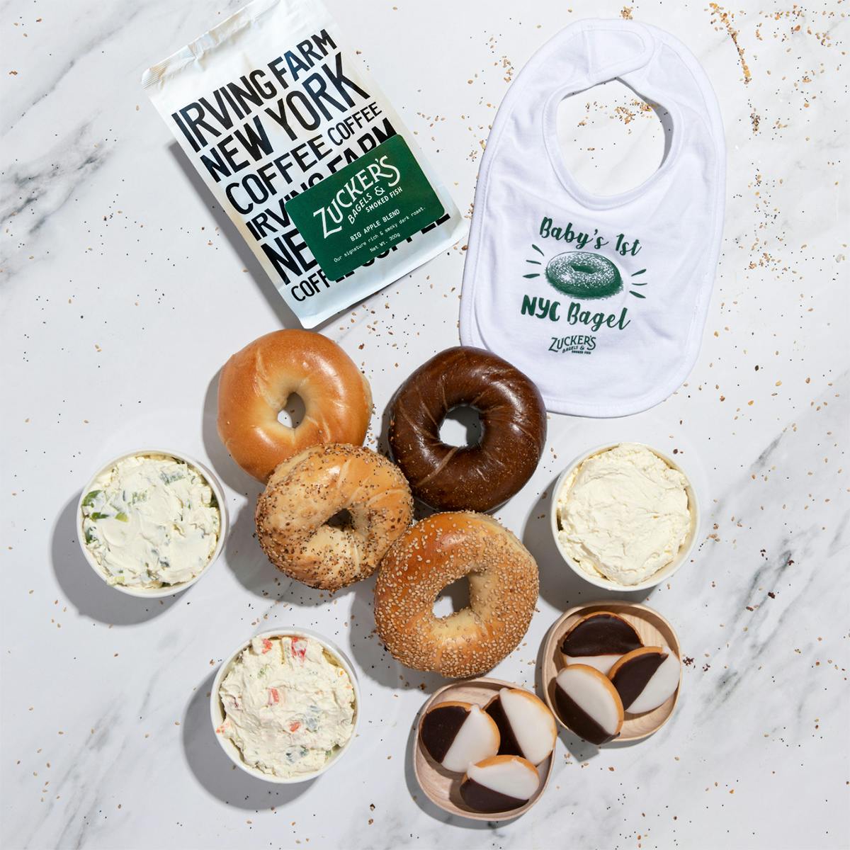 "Welcome Baby" Bagel Kit for 4 by Zucker's Bagels and Smoked Fish