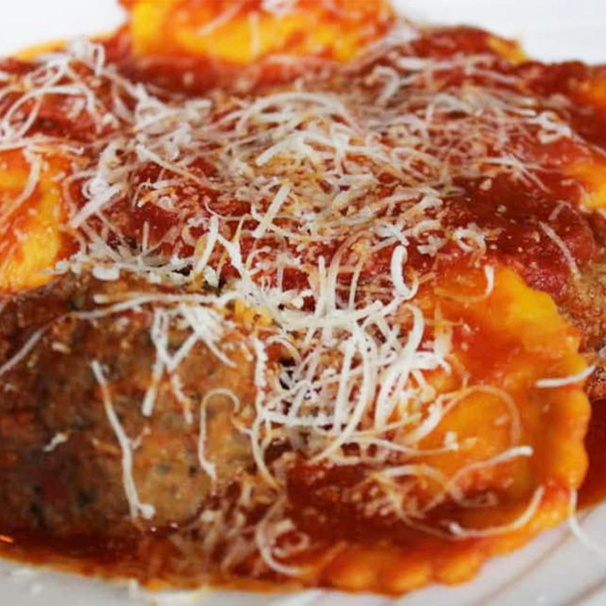 Ravioli & Meatballs "Alla Matrimonia" for 3-4 by Filomena Ristorante