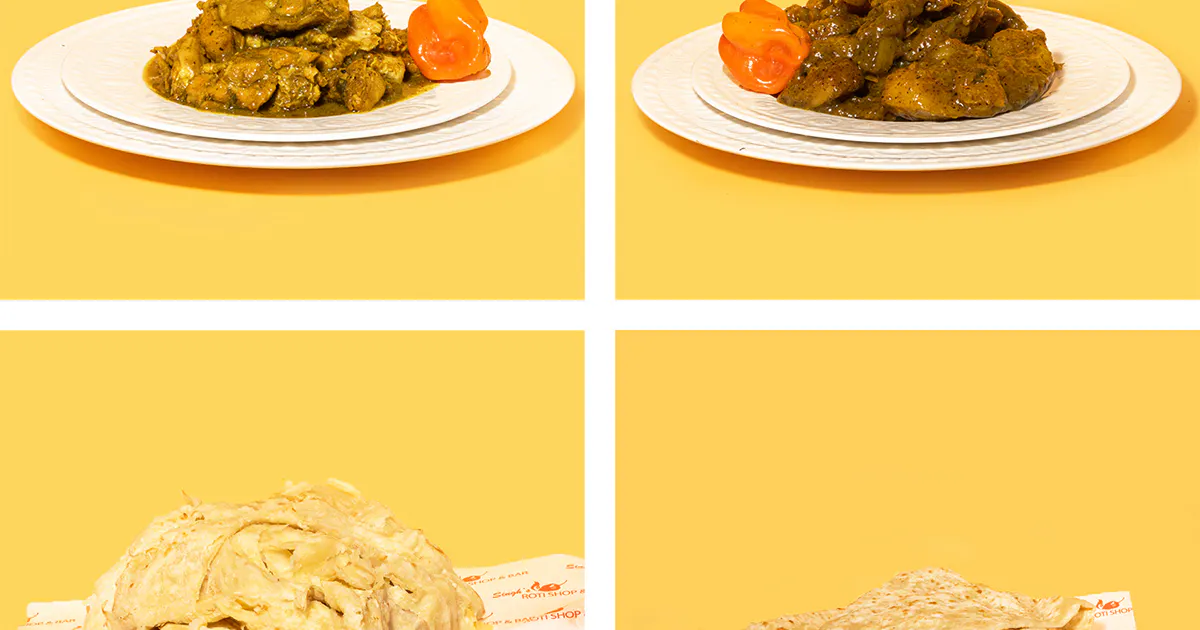 Caribbean Entree + Roti - Choose Your Own for 6-8 by Singh’s Roti Shop ...