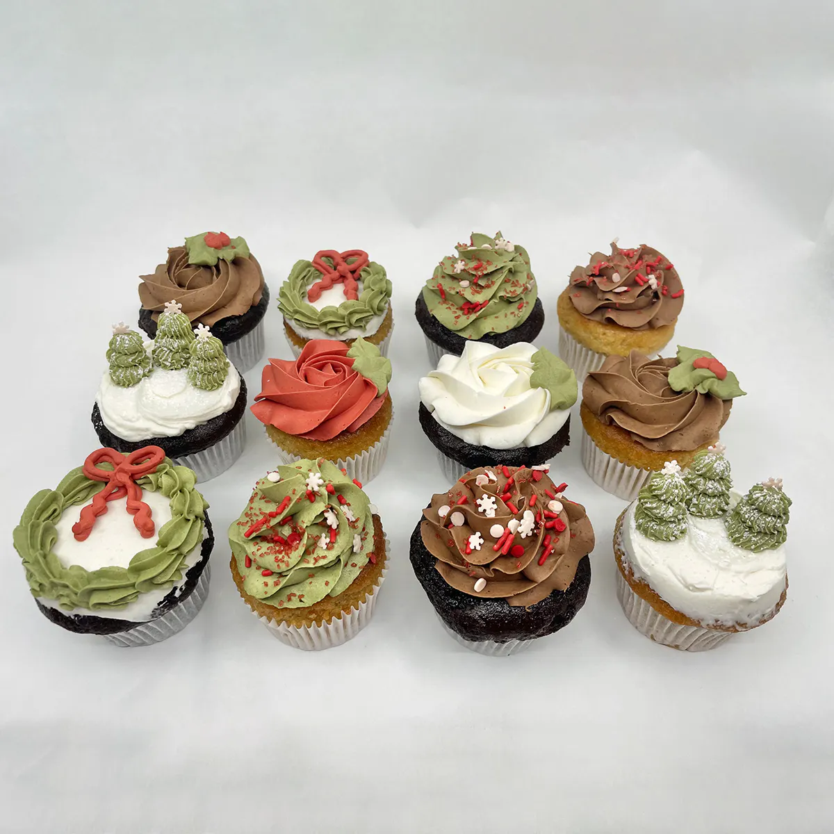 Vegan + Gluten Free Holiday Cupcakes - 12 Pack by Erin McKenna's Bakery - Alternate image 1