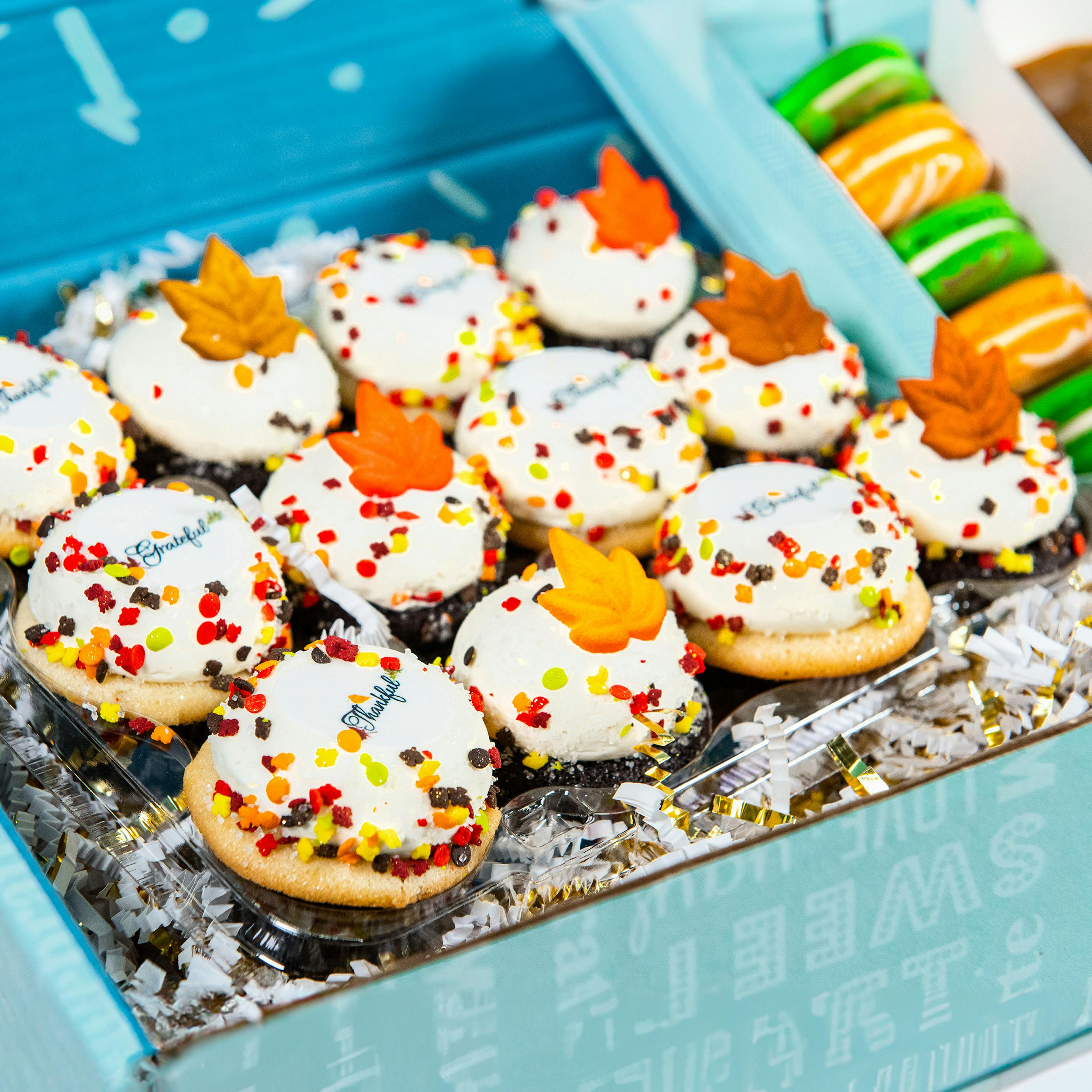 Thanksgiving "Cornucopia of Delights" Gift Box by Trophy Cupcakes - Alternate image 1