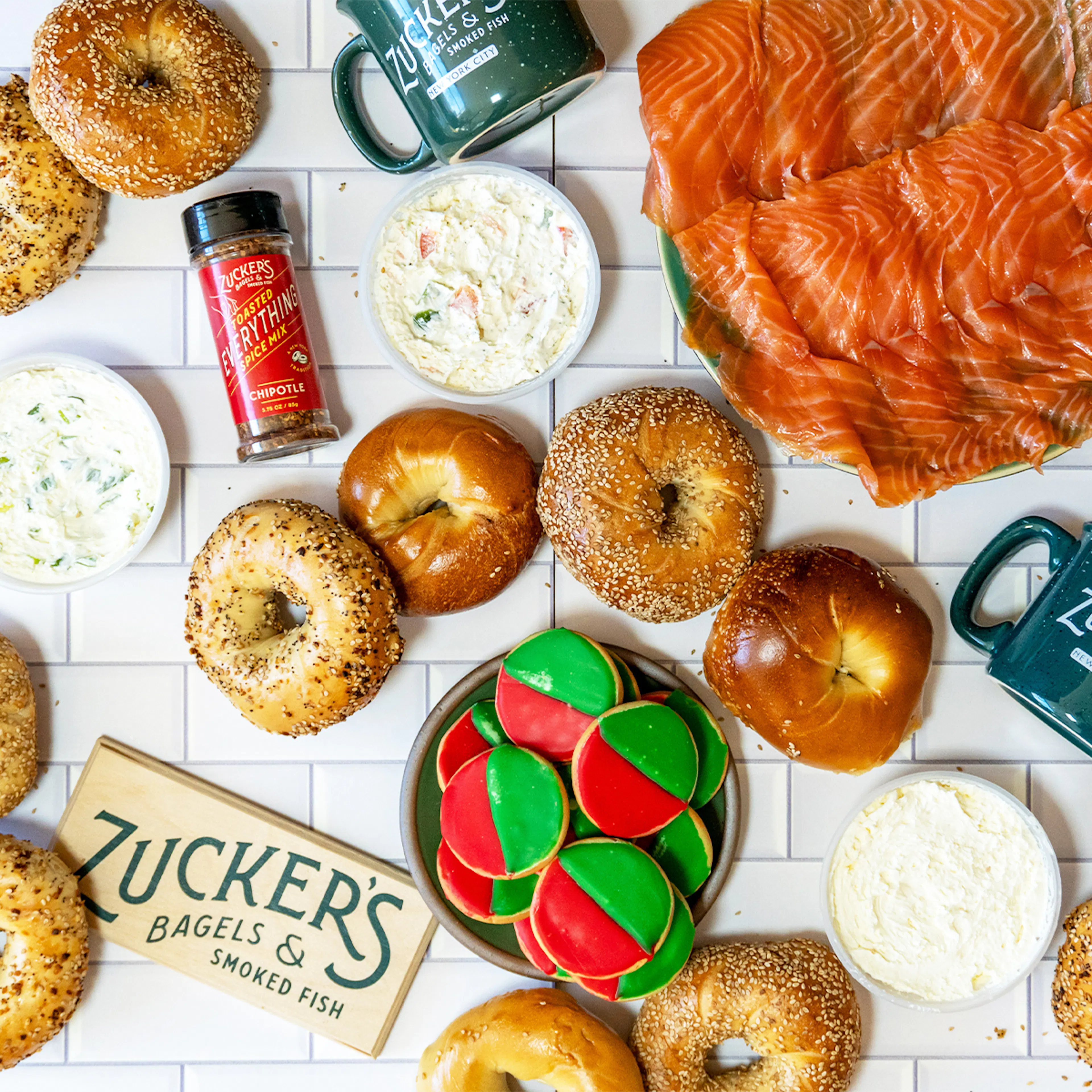Holiday Bagel Brunch for 12 by Zucker's Bagels and Smoked Fish
