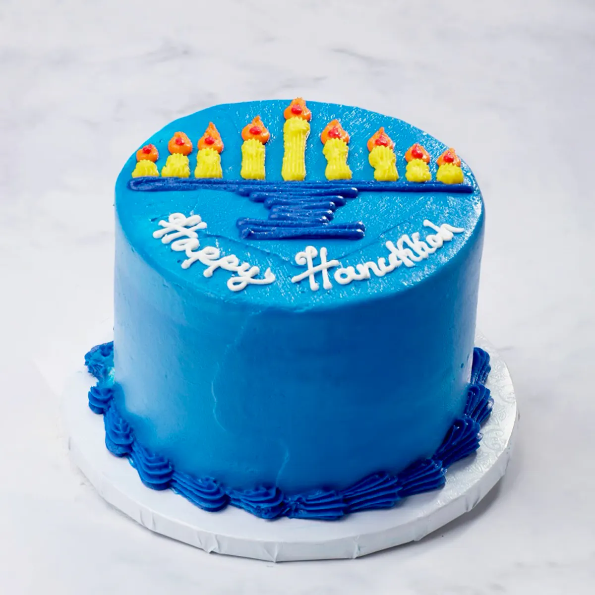 "Menorah Magic" Hanukkah Light Cake by Misha's Cupcakes