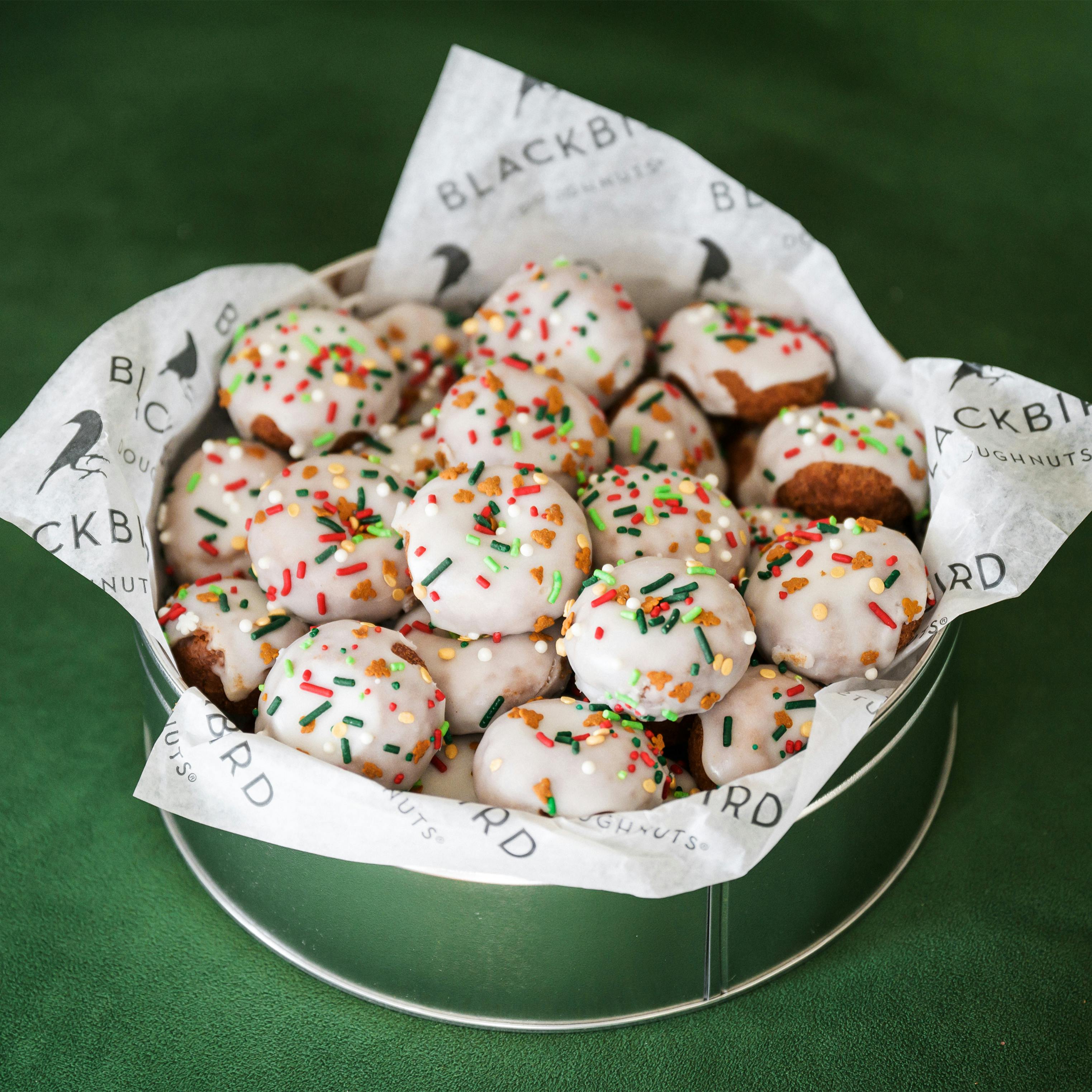 Holiday Mini Cake Doughnuts Gift Tin - 2 Pack by Blackbird Doughnuts - Alternate image 4