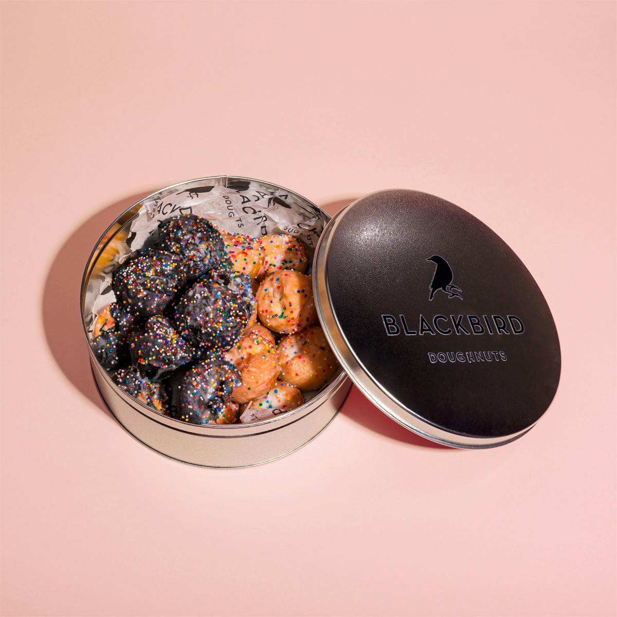 Mini Doughnut Gift Tin - Choose Your Own by Blackbird Doughnuts - Alternate image 1