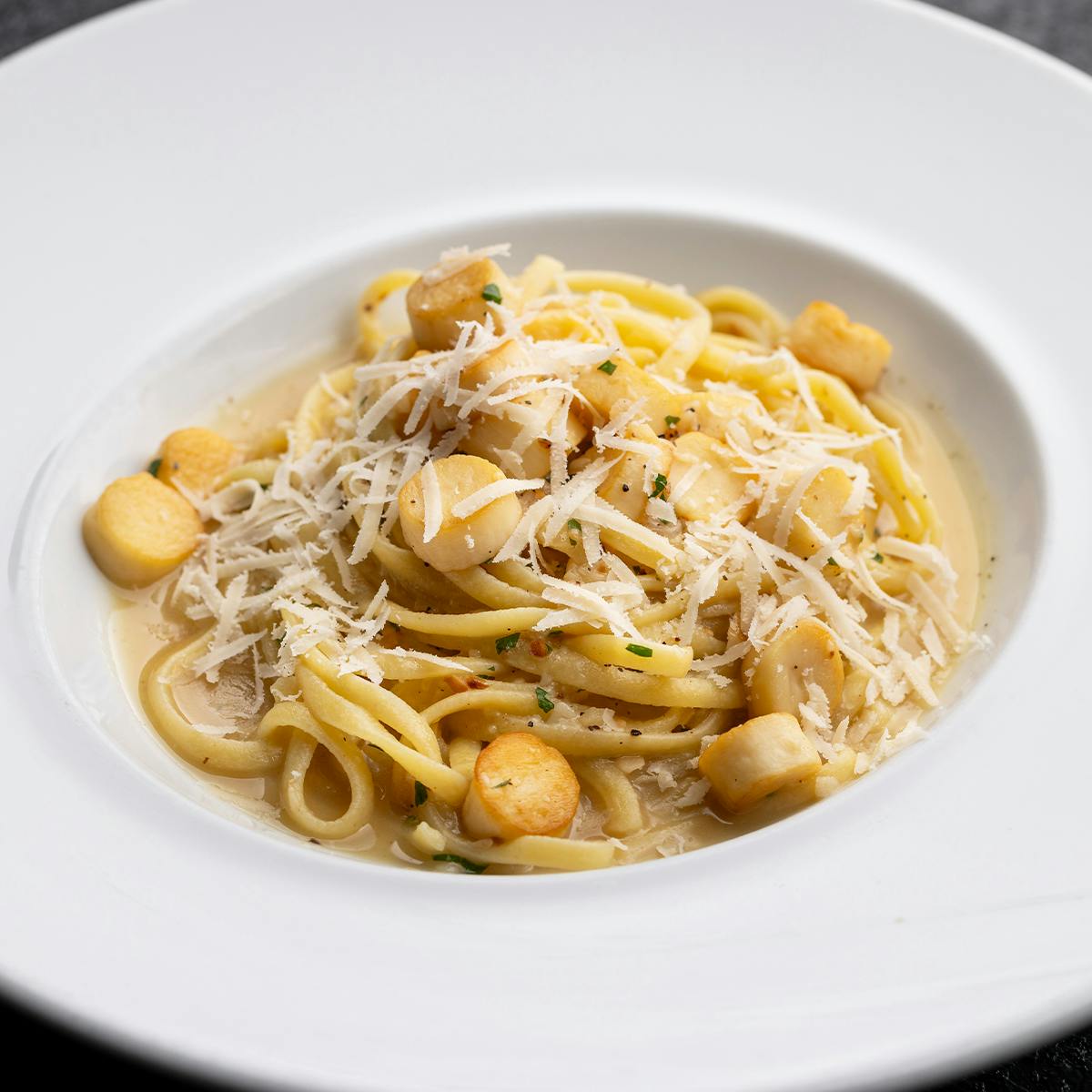 Vegan Linguini Mushroom "Scallops" for 4 by Crossroads Kitchen - Alternate image 1