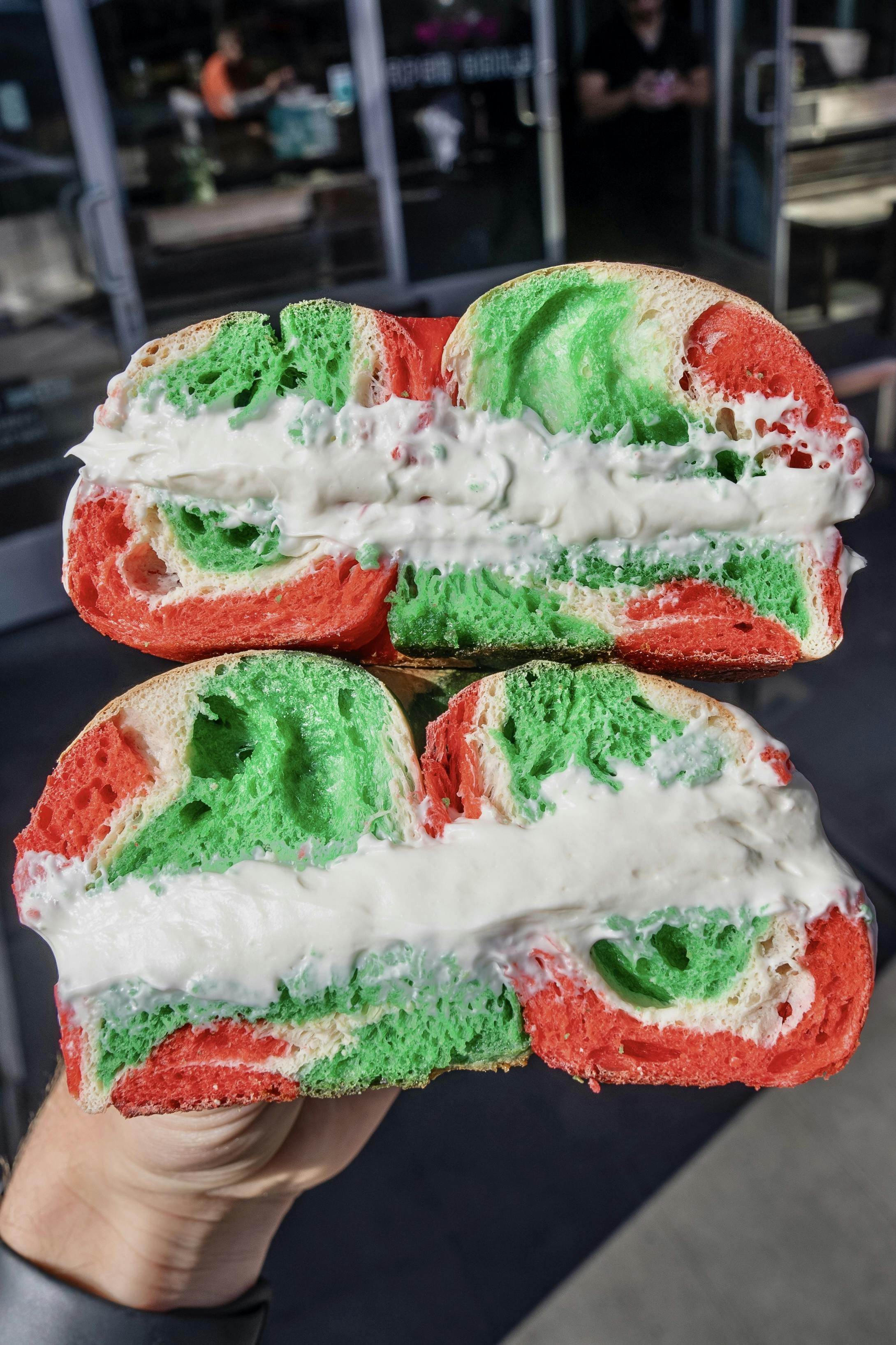 Candy Cane Bagels - 1 Dozen by Pop's Bagels - Alternate image 2