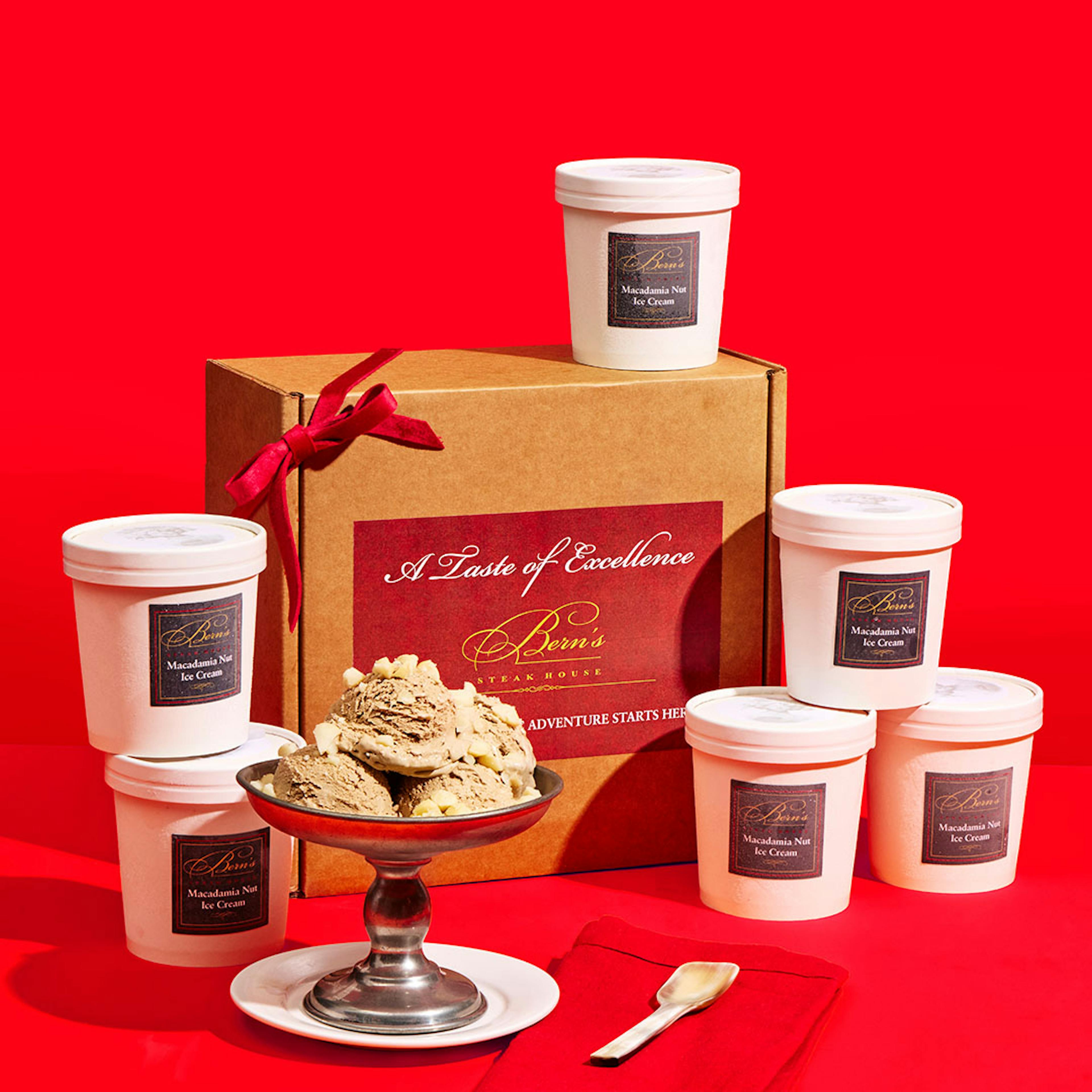 Macadamia Nut Ice Cream by Bern's Steak House
