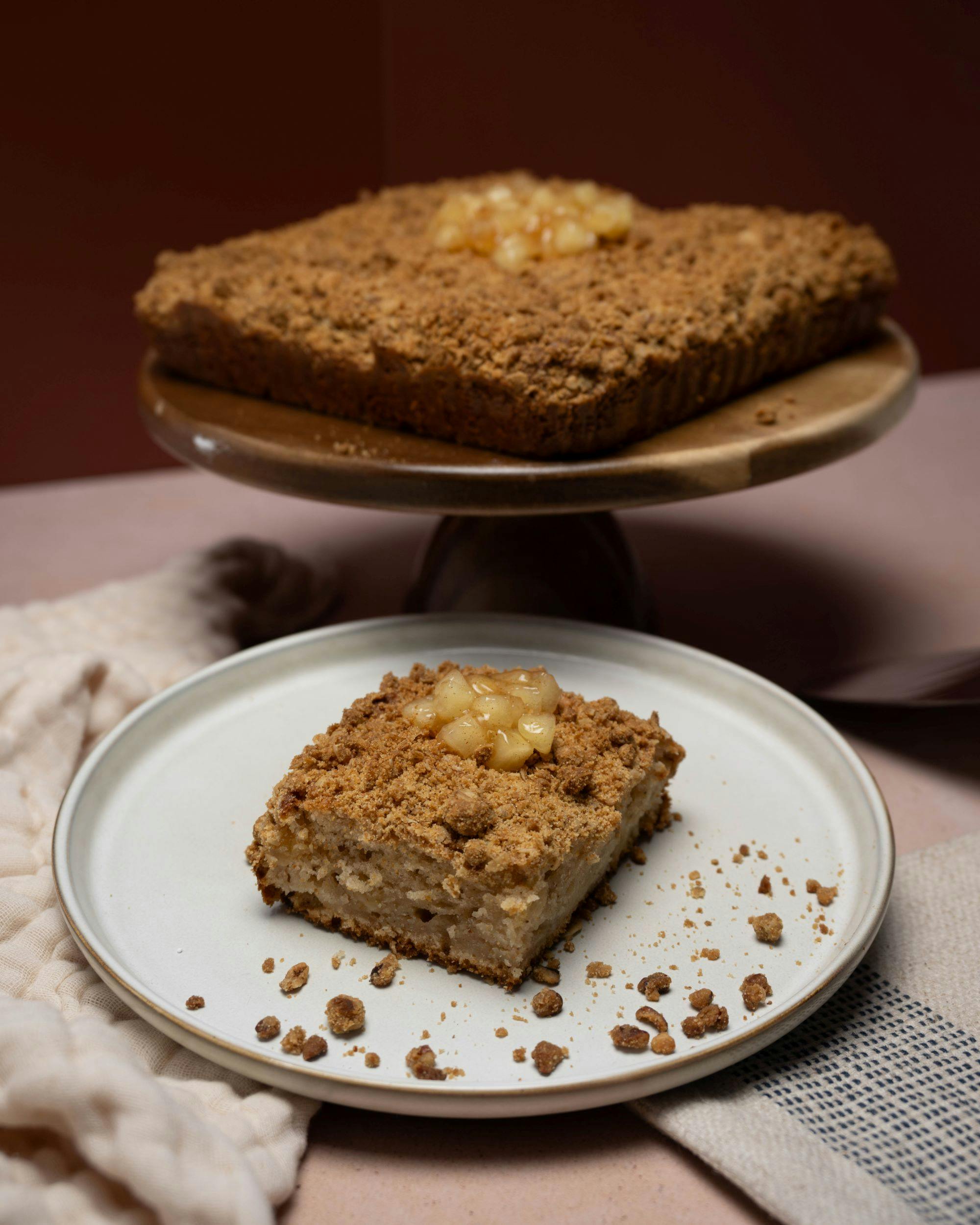 Apple Crumble Coffee Cake by Homeboy Bakery