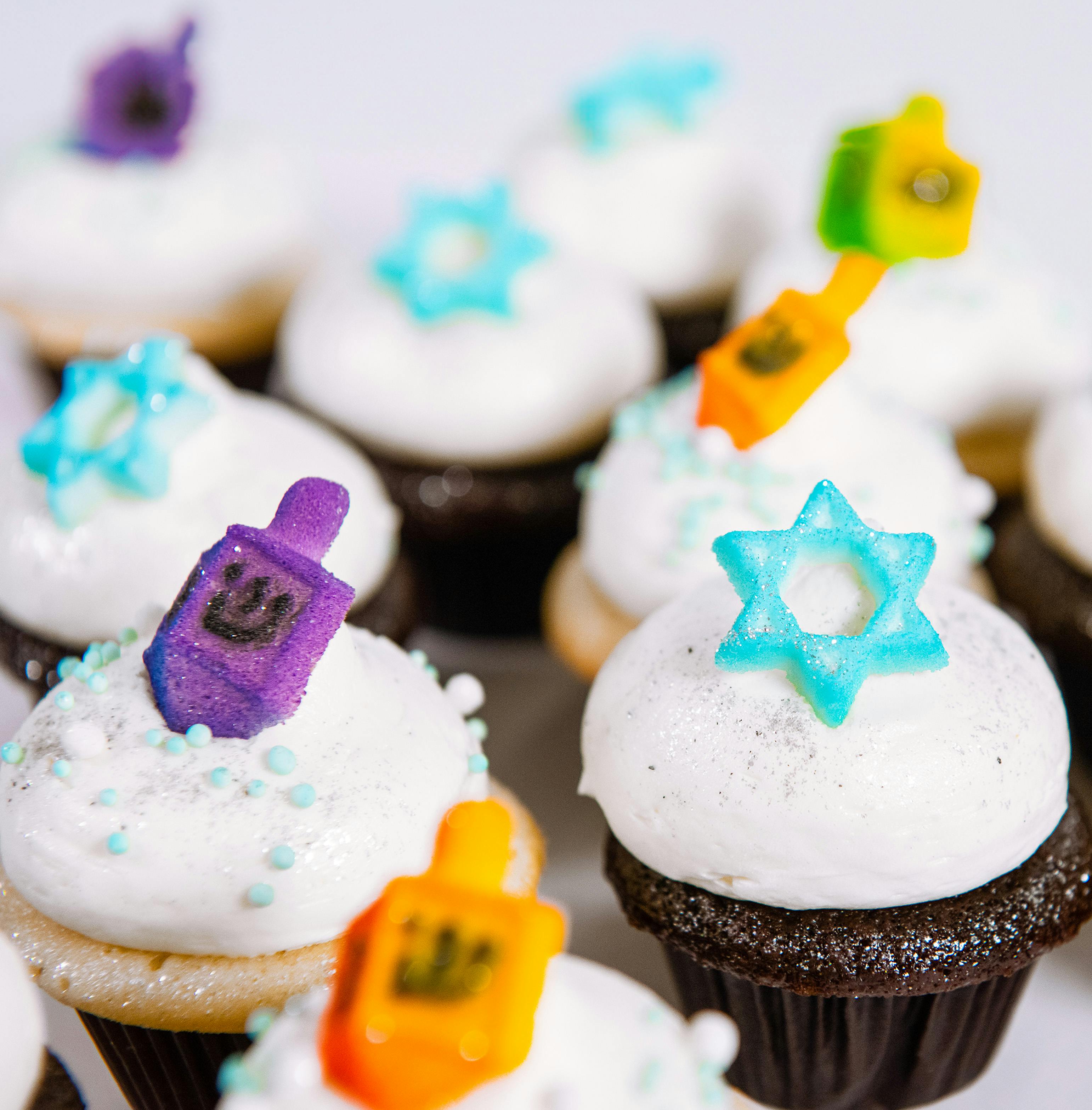 Hanukkah Mini Cupcakes - 12 Pack by Trophy Cupcakes - Alternate image 1