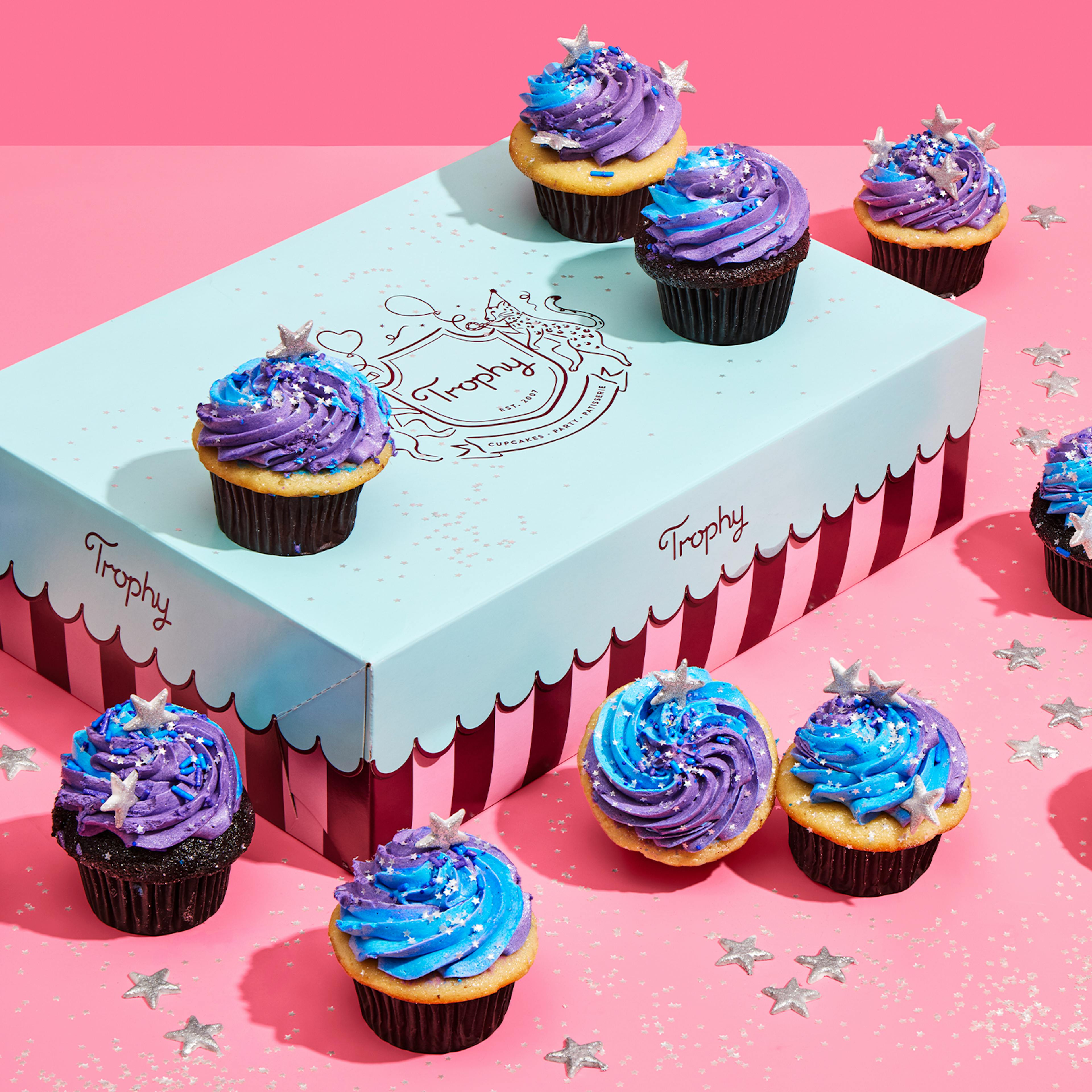 Galaxy Cupcakes - 12 Pack by Trophy Cupcakes