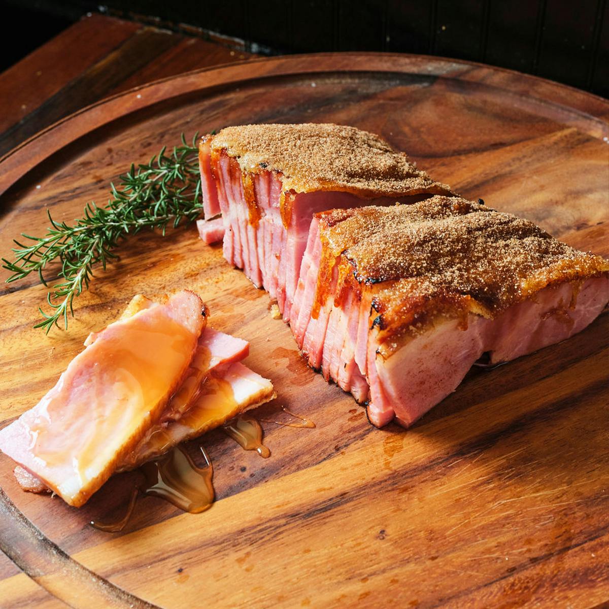 Boneless Sliced Honey Glazed Ham by Logan Farms