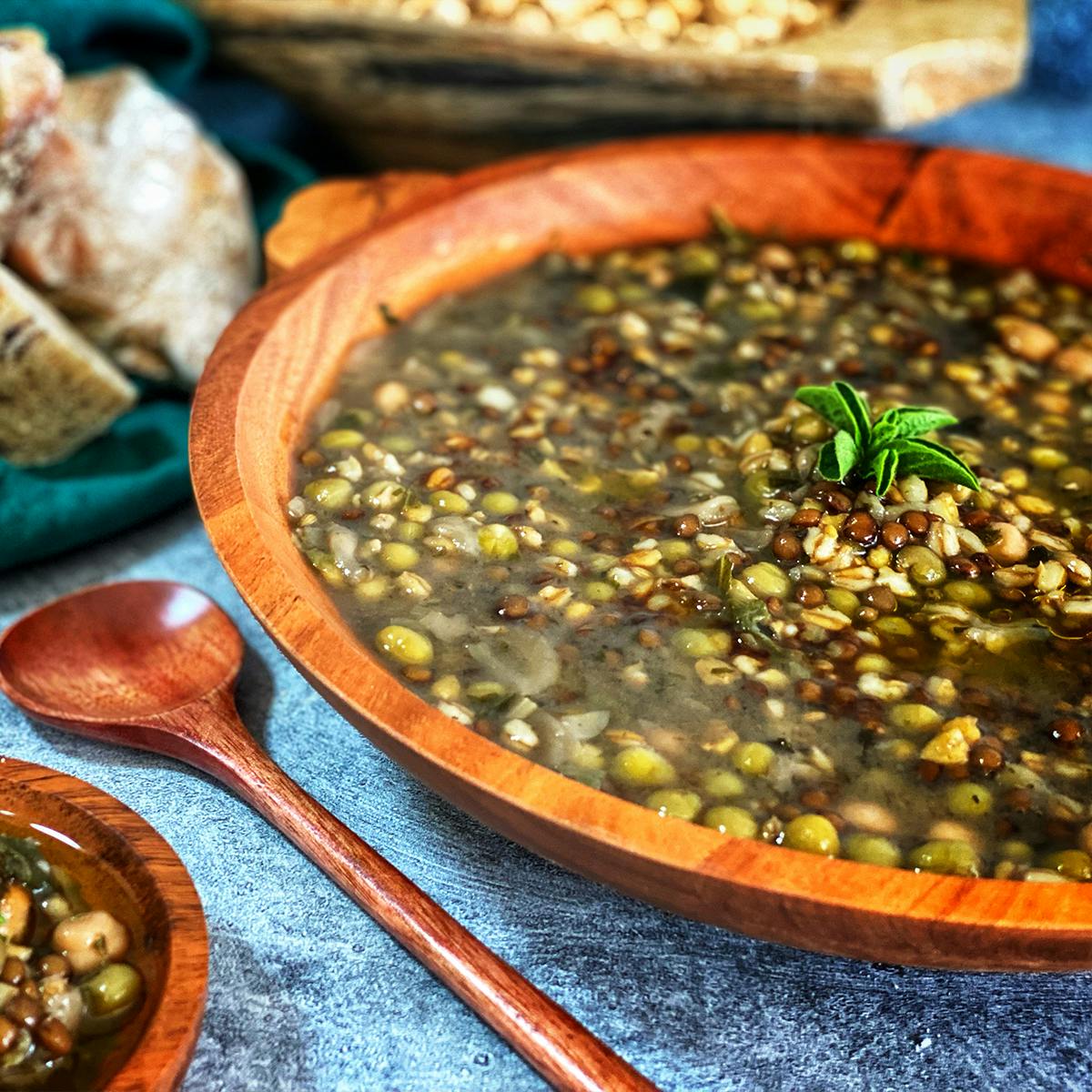 "Ptisana'" Bean + Barley Stew by Pistrinum by Tavola Mediterranea