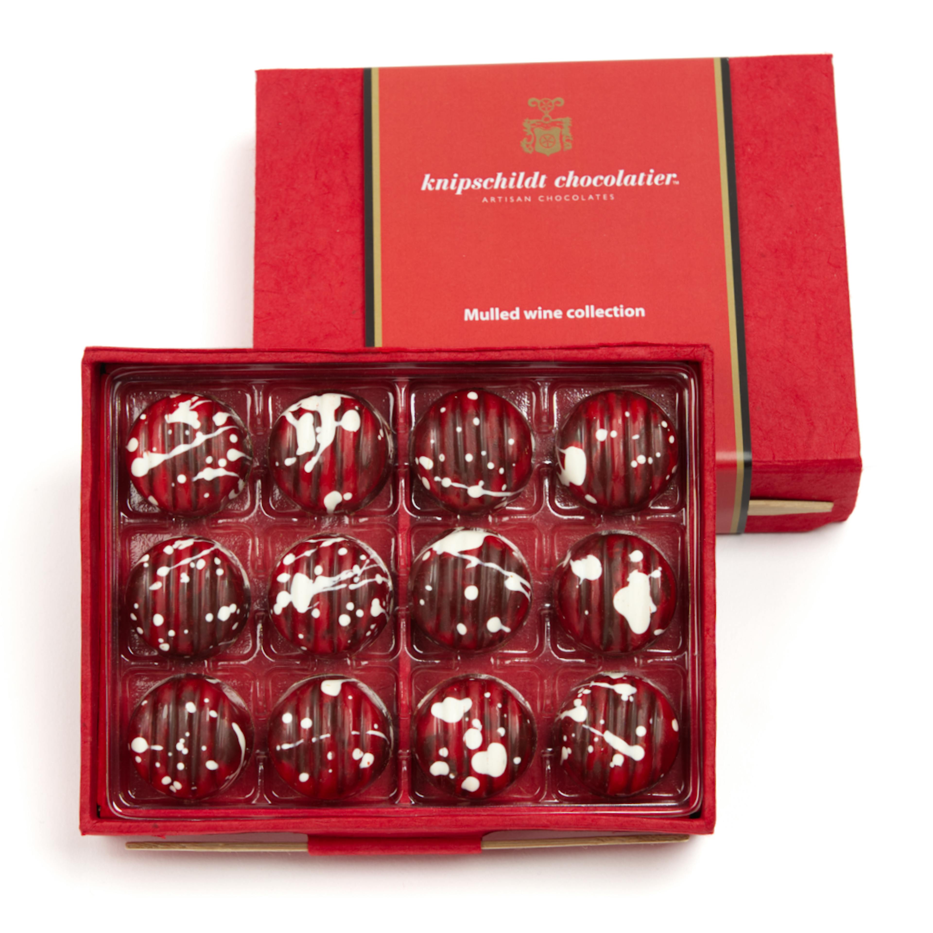 Mulled Wine Collection Chocolates - 12 Piece by Knipschildt Chocolatier - Alternate image 1