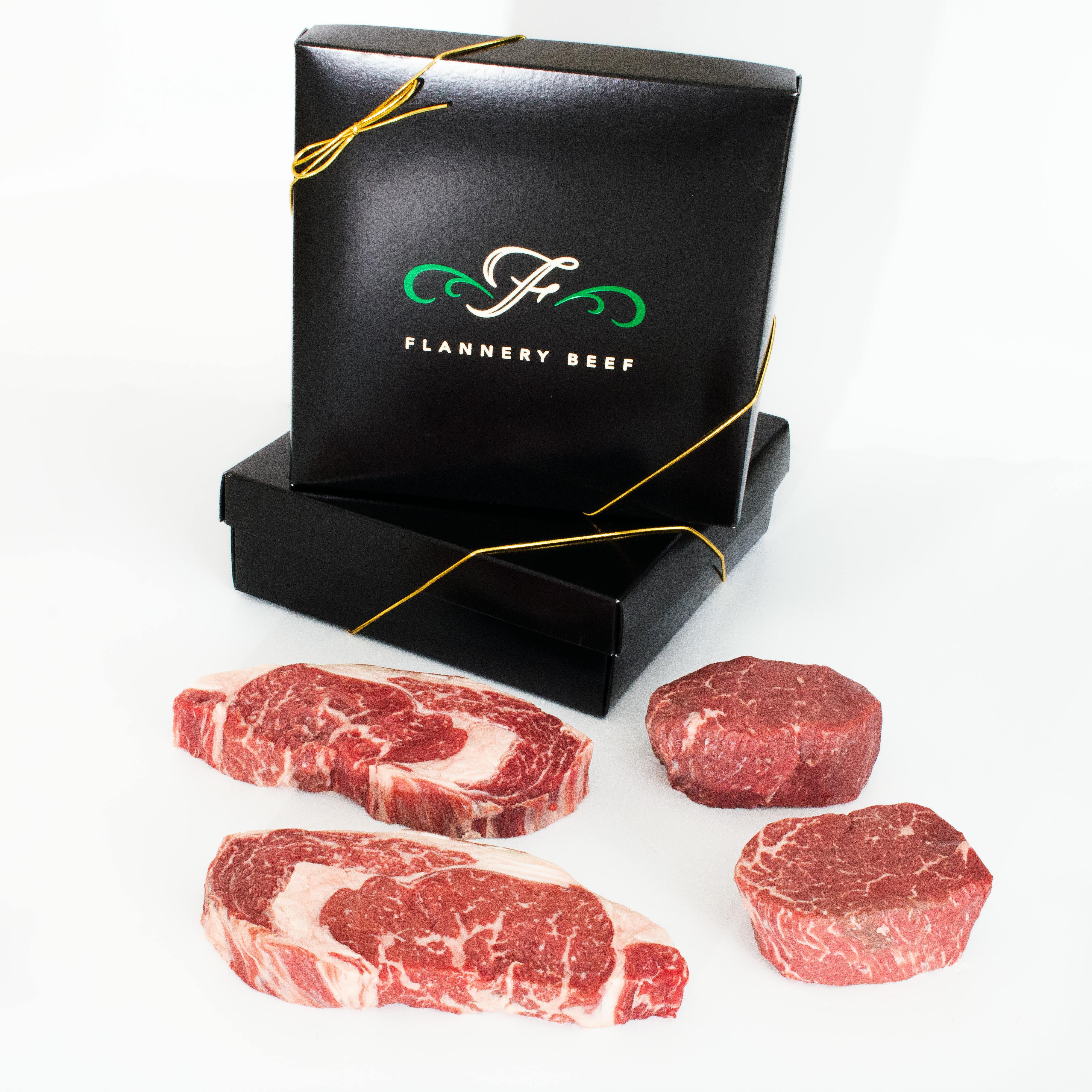 Steak Lover's Gift Box - 4 Pack by Flannery Beef - Alternate image 1