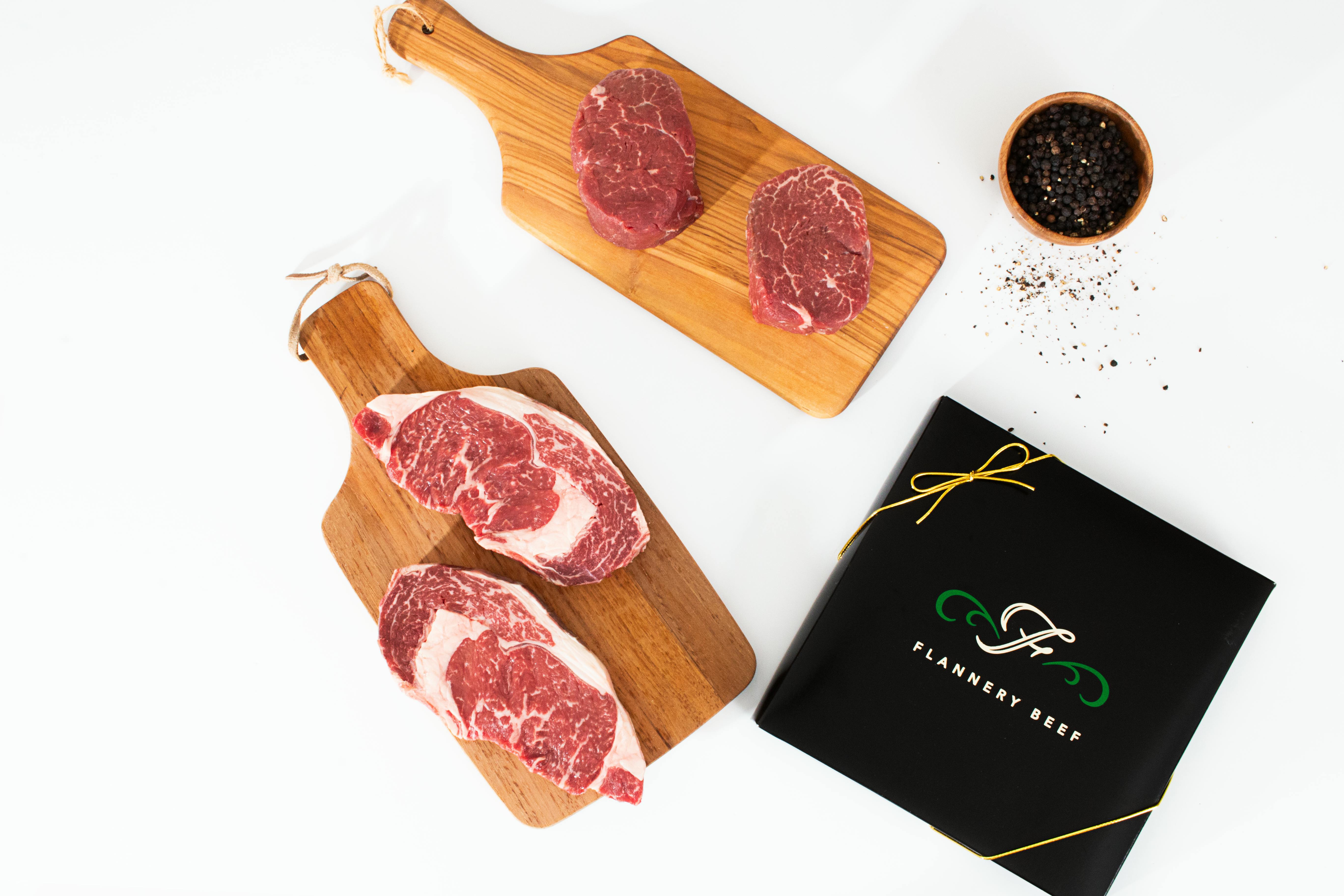 Steak Lover's Gift Box - 4 Pack by Flannery Beef