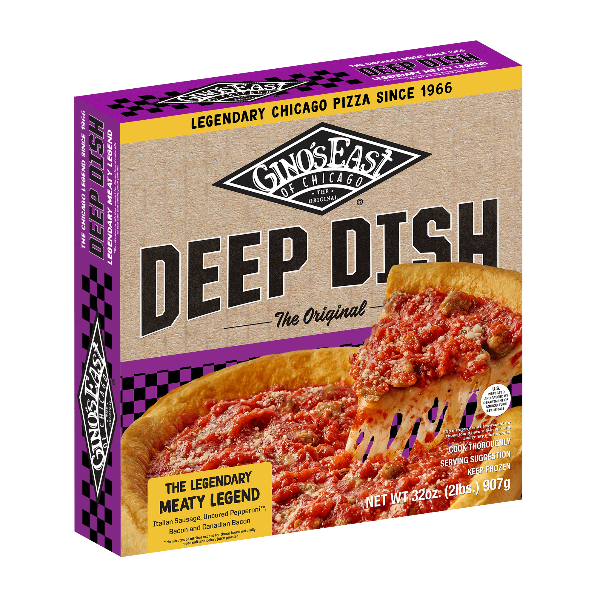Chicago Deep Dish Meaty Legend Pizza Box - 3 Pack by Gino's East - Alternate image 5